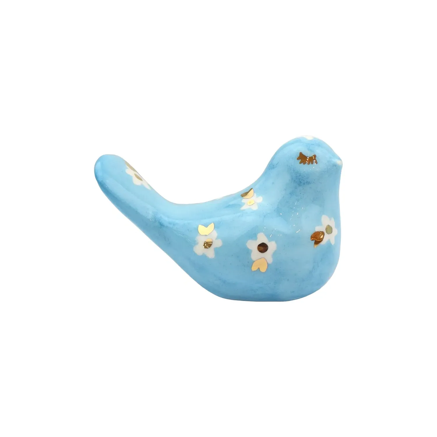 Cherie Small Bird Decorative Figurine - Blue, Ceramic image