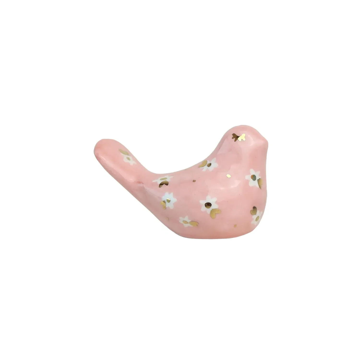 Cherie Small Bird Decorative Figurine - Pink, Ceramic