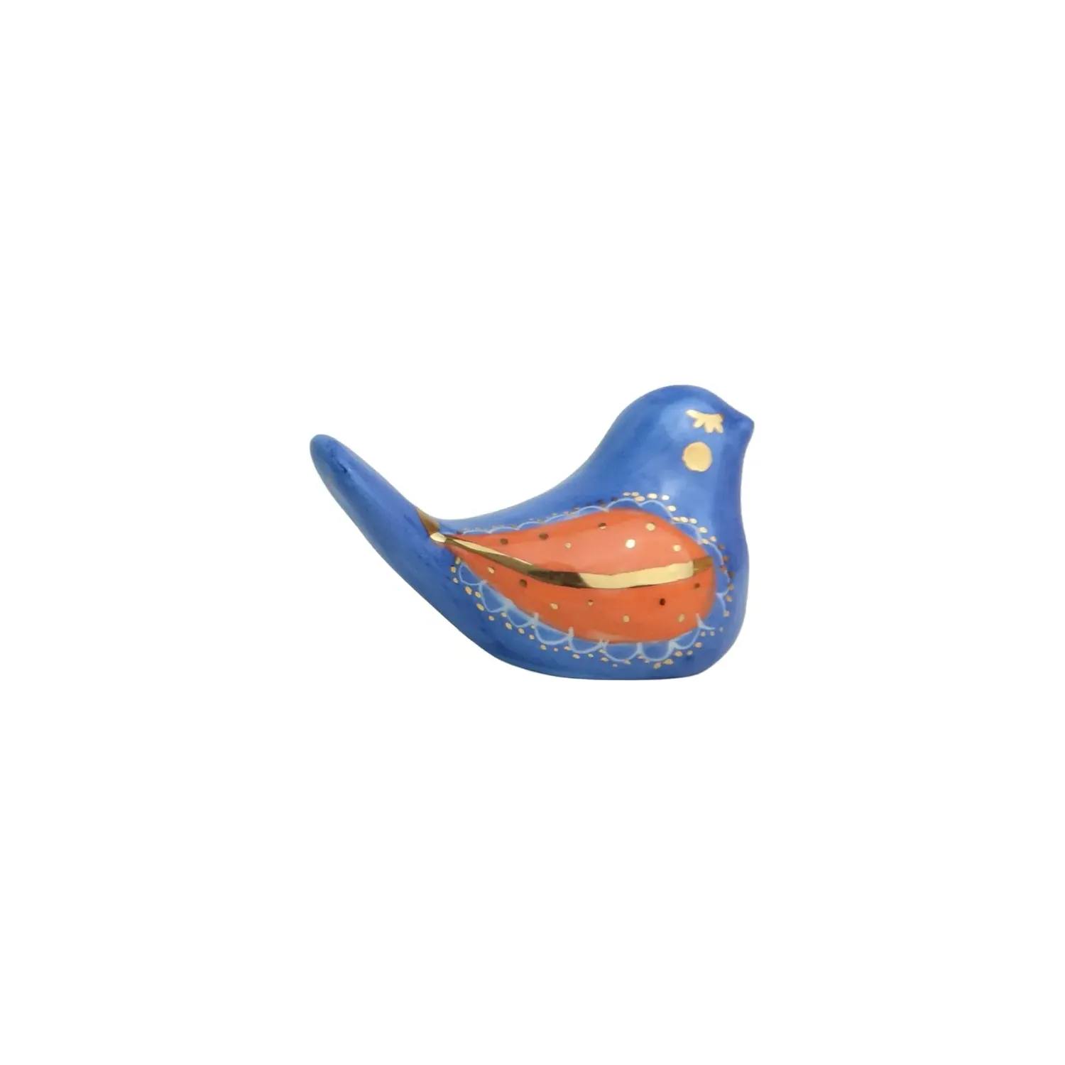 Cherie Small Bird Decorative Figurine - Purple, Ceramic