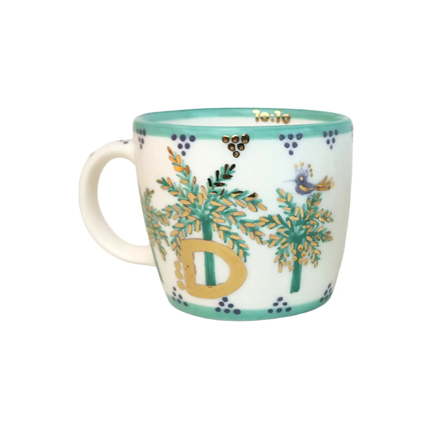 Desert Bloom D Alphabet Mug - Brown image