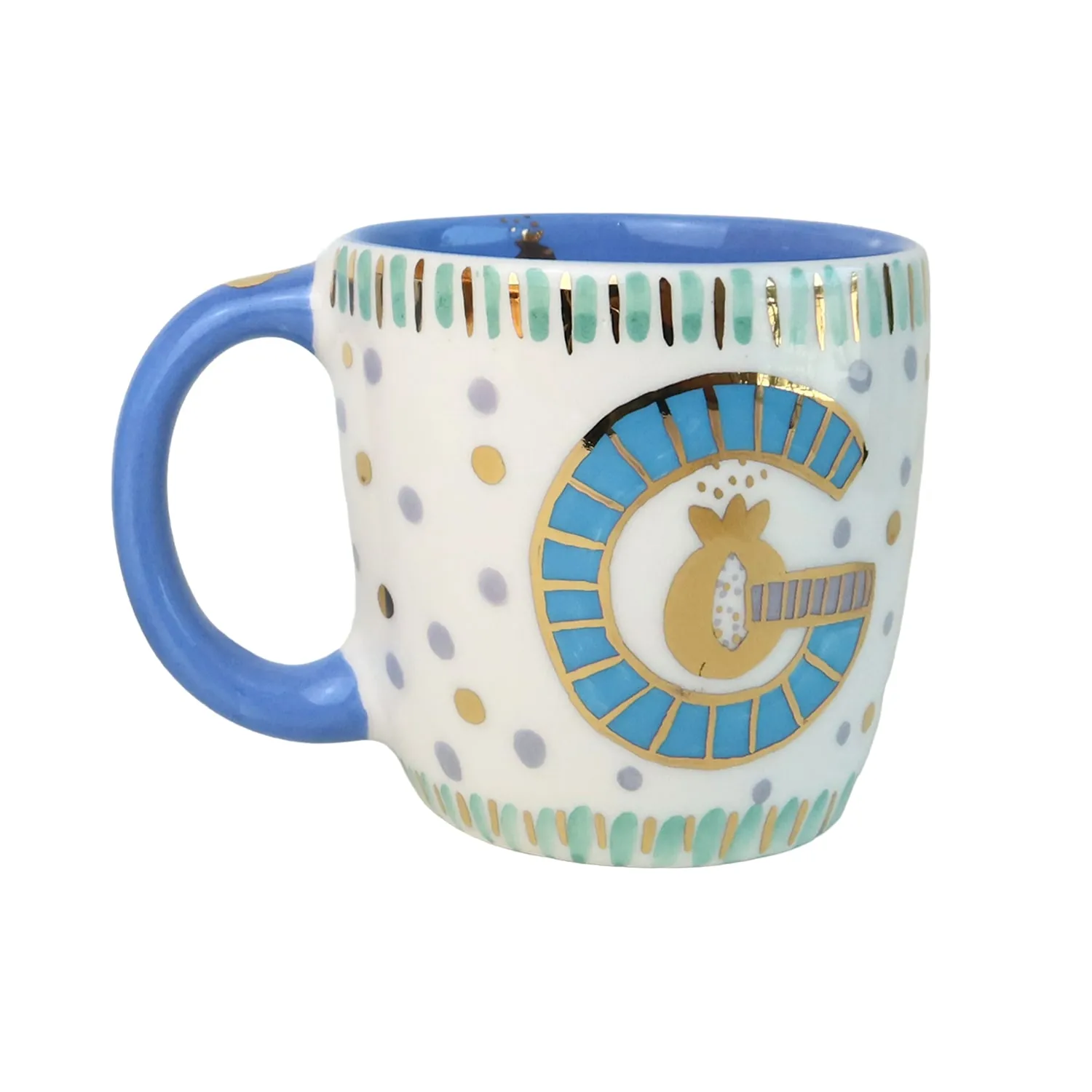 Doodle Sip G Alphabet Mug - Brown image