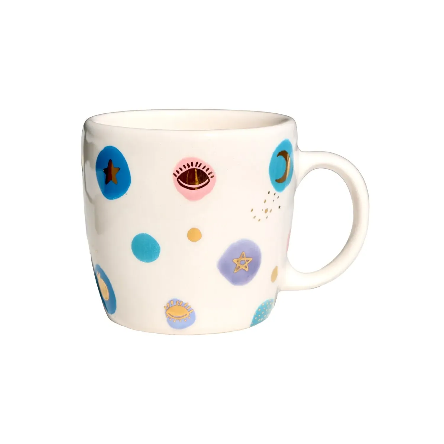 Polka Dot Ceramic Mug - Multicolour image