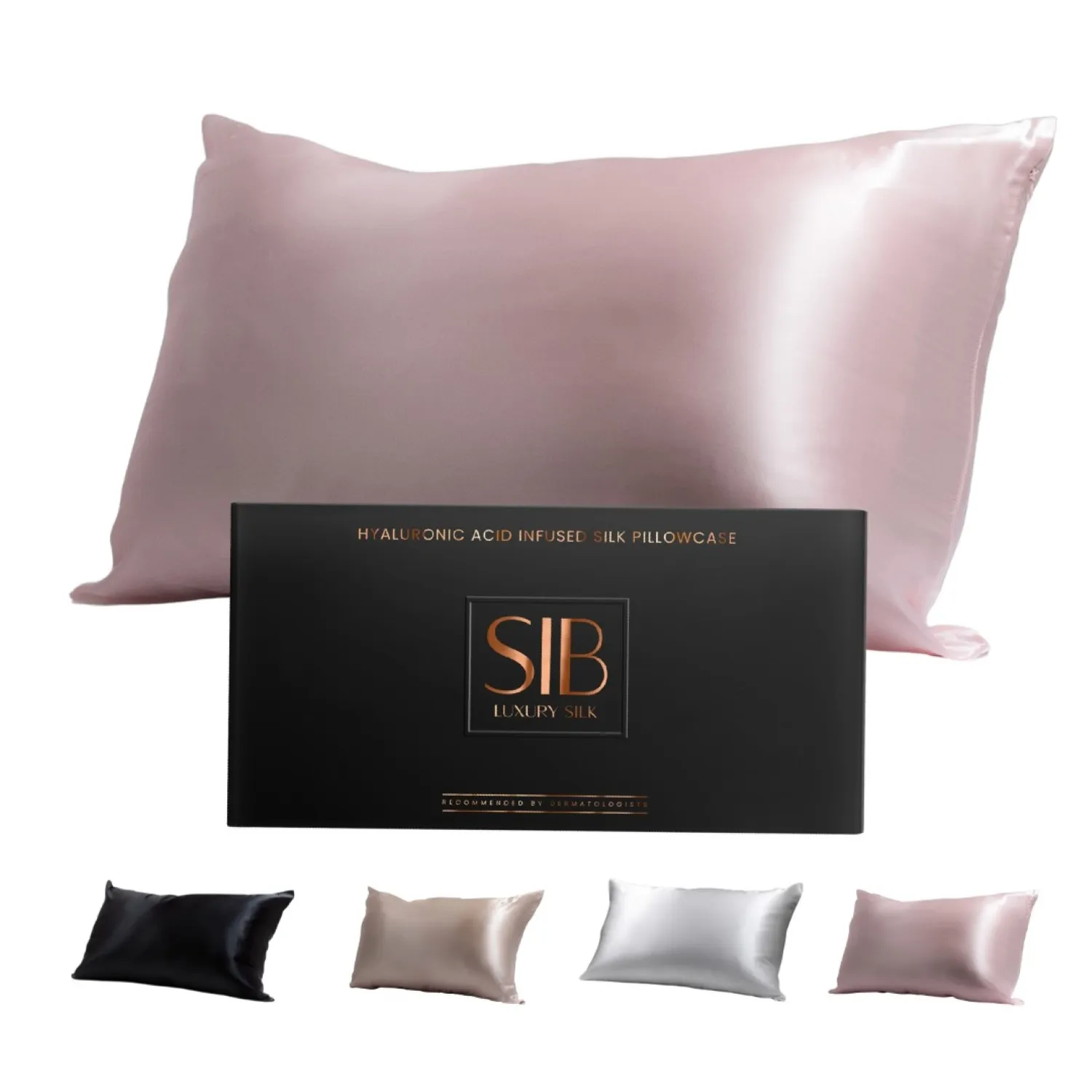 Sib Hyaluronic Acid Infused Silk Pillowcase - Pink image