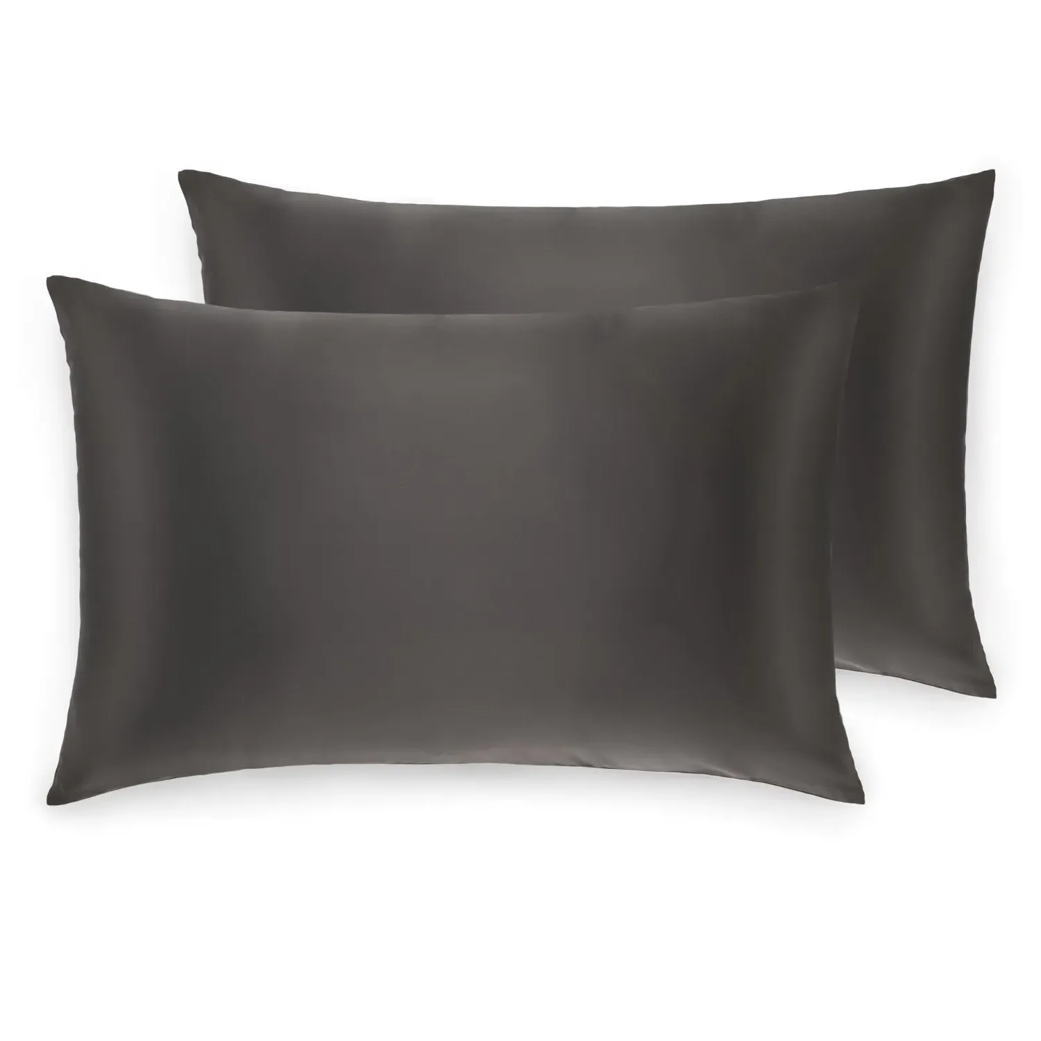 King Size Mulberry Silk Pillowcase Set - Grey image