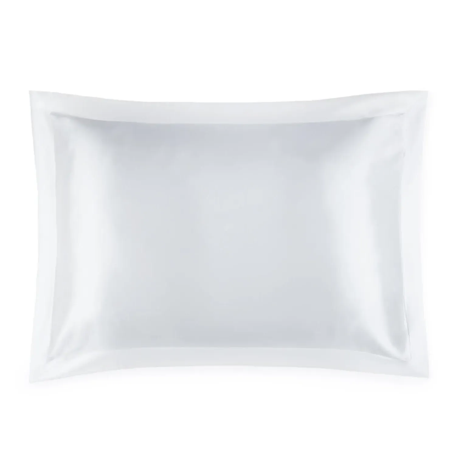 Lucinda Oxford Border Pillowcase - White, Mulberry Silk