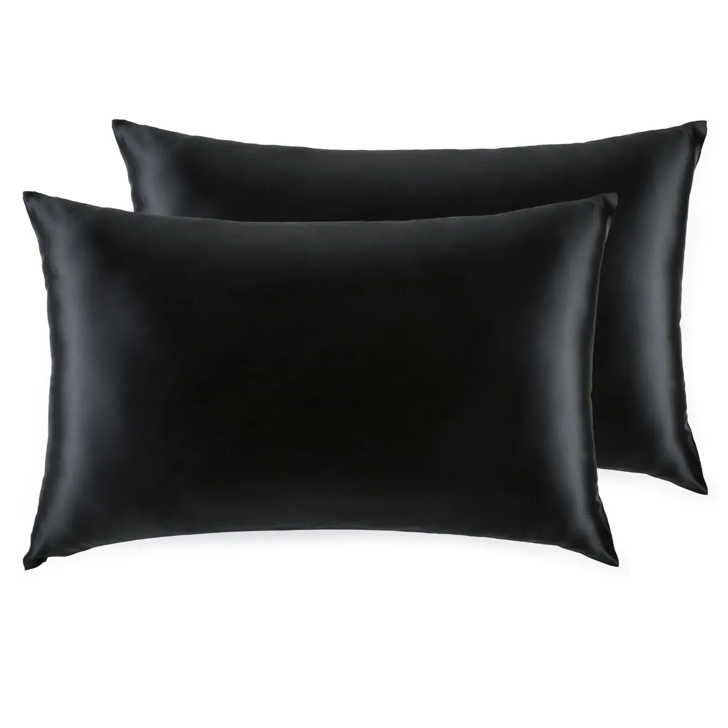 Silk Works Pillowcase Set - Black, Mulberry Silk image