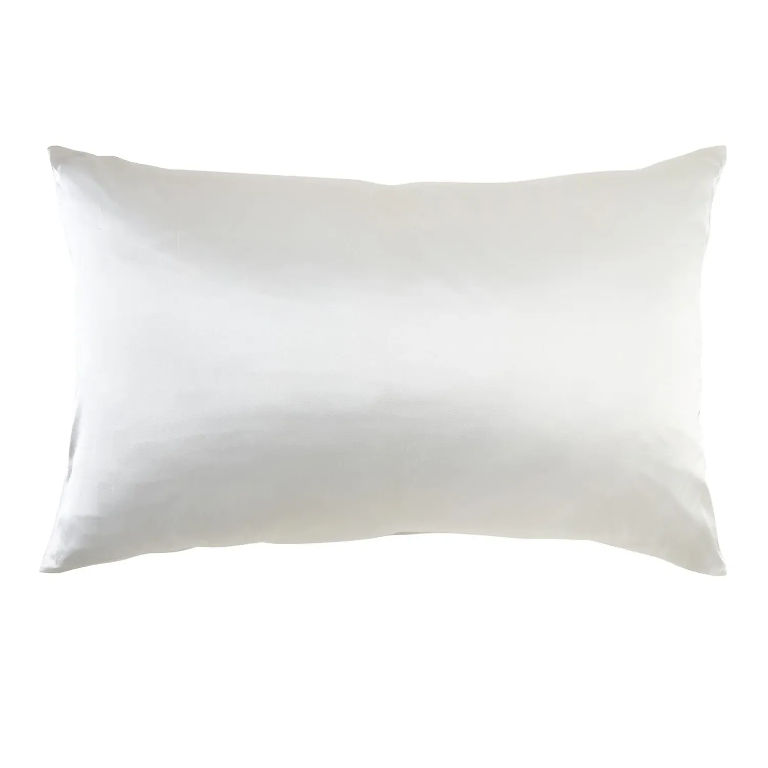 Drape Collection King Size Pillowcase - White, Mulberry Silk