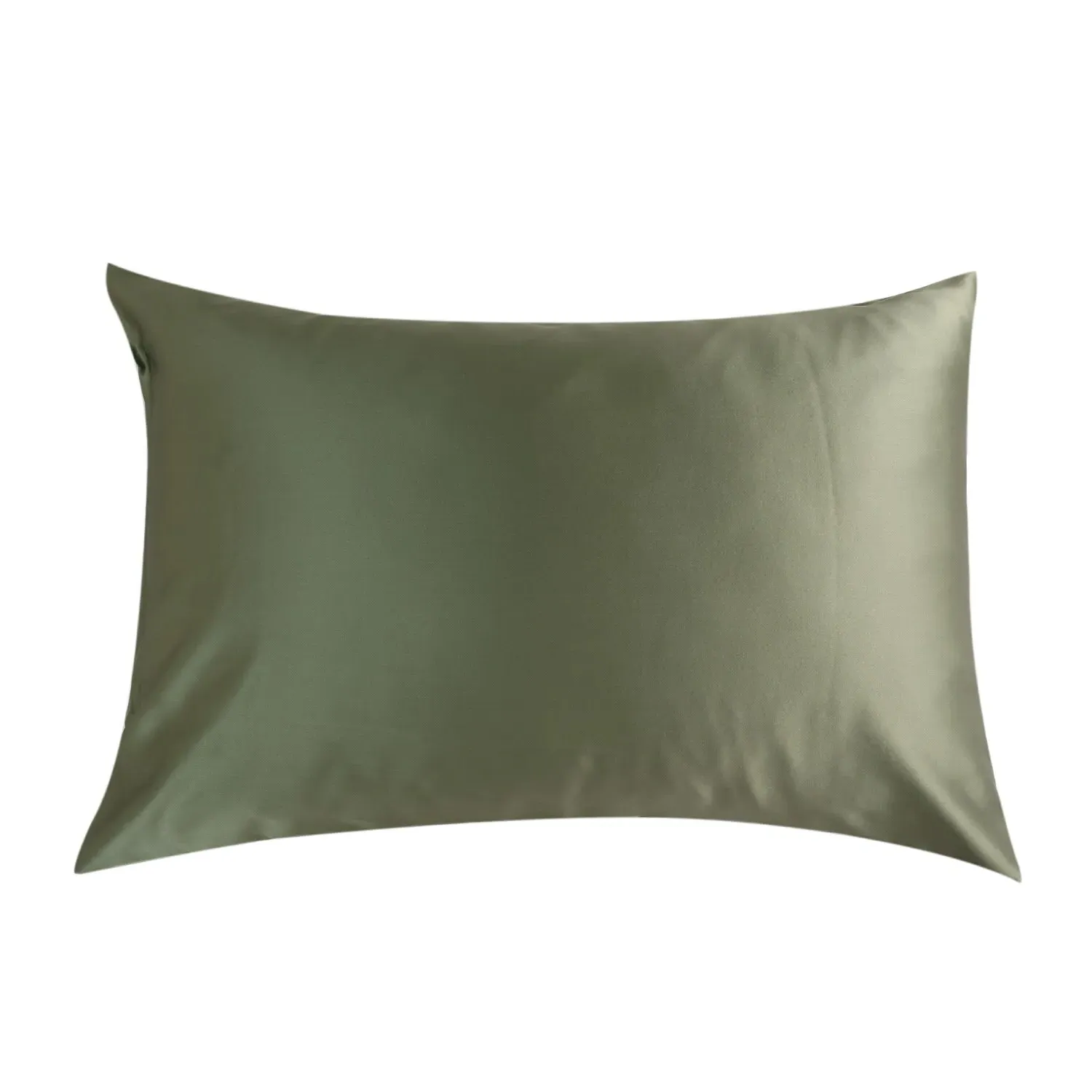 Drape Collection Queen Size Pillowcase - Green, Mulberry Silk