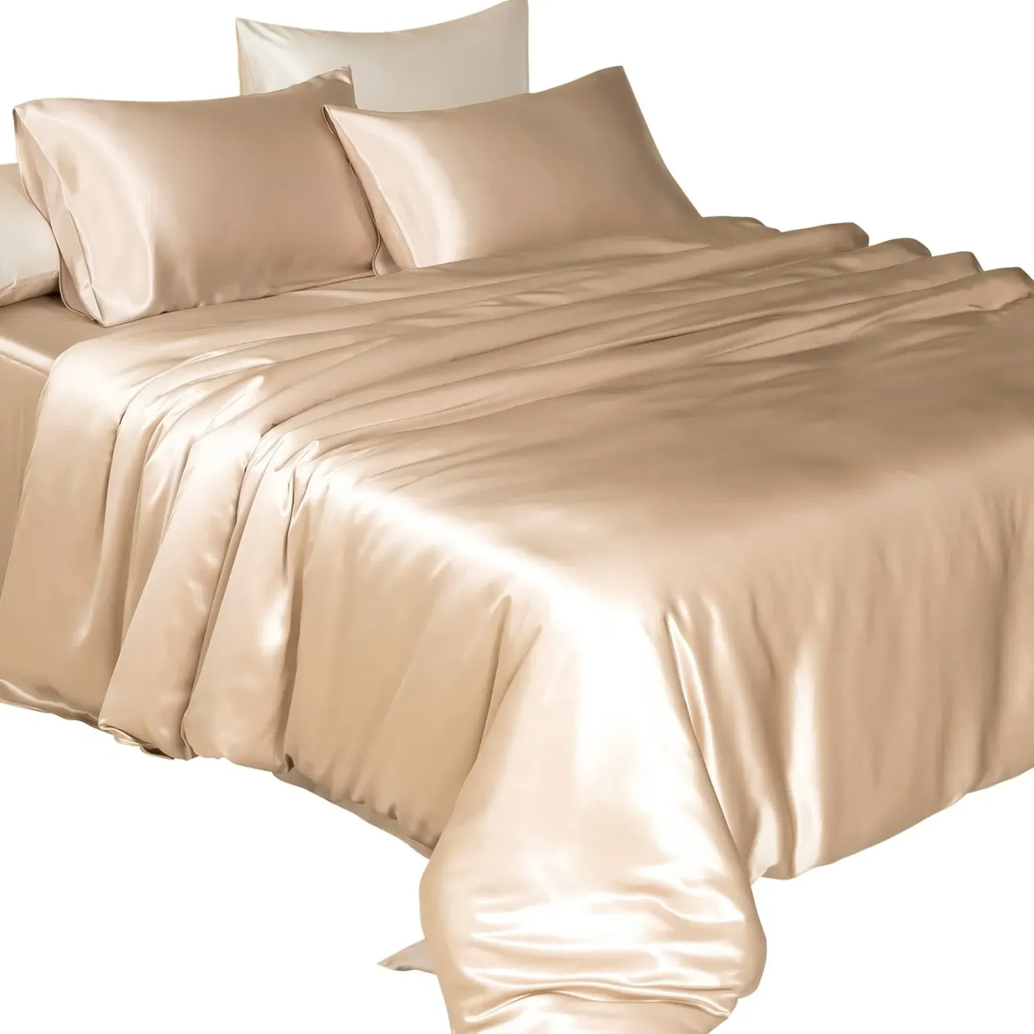 King Size Duvet Cover - Beige, Mulberry Silk image