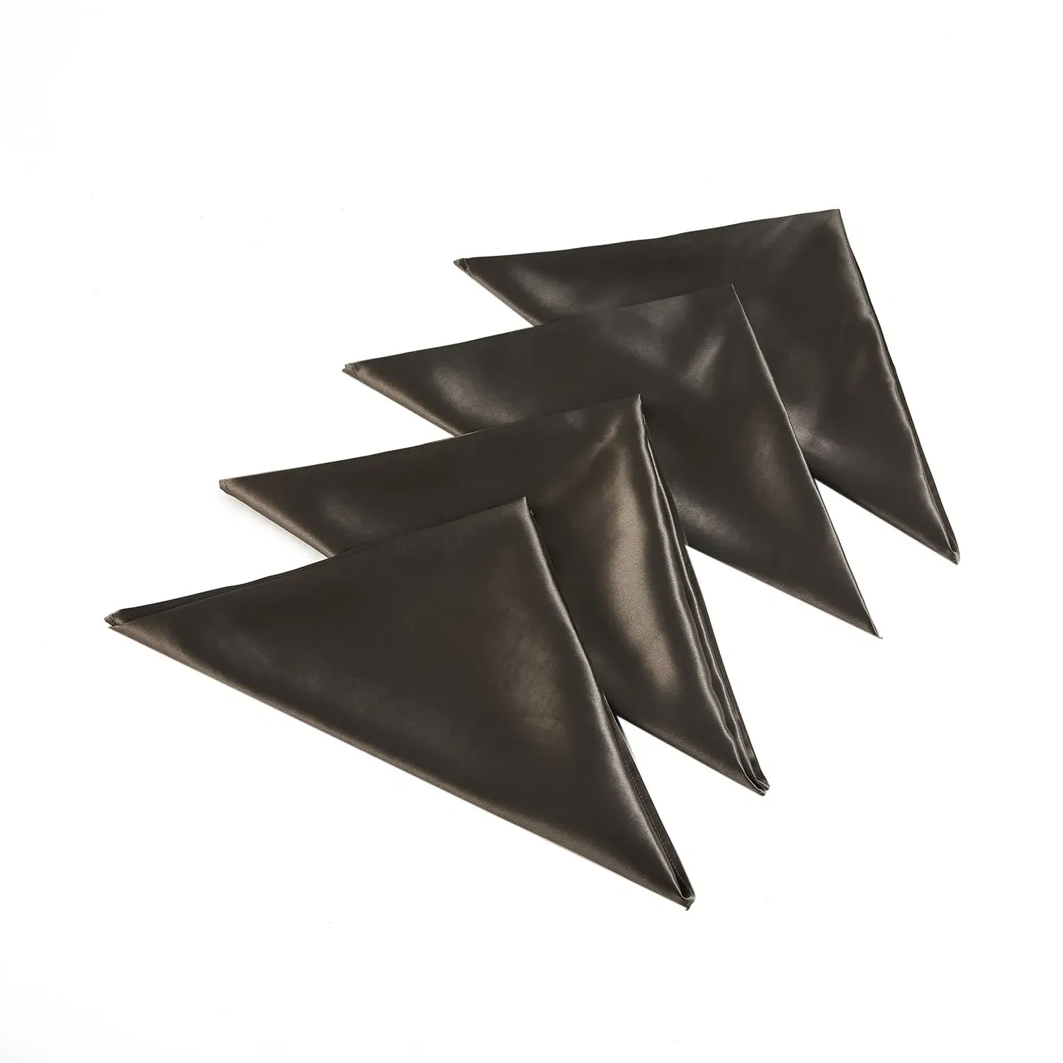 Pure Mulberry Silk Napkins Set of Four - Grey image