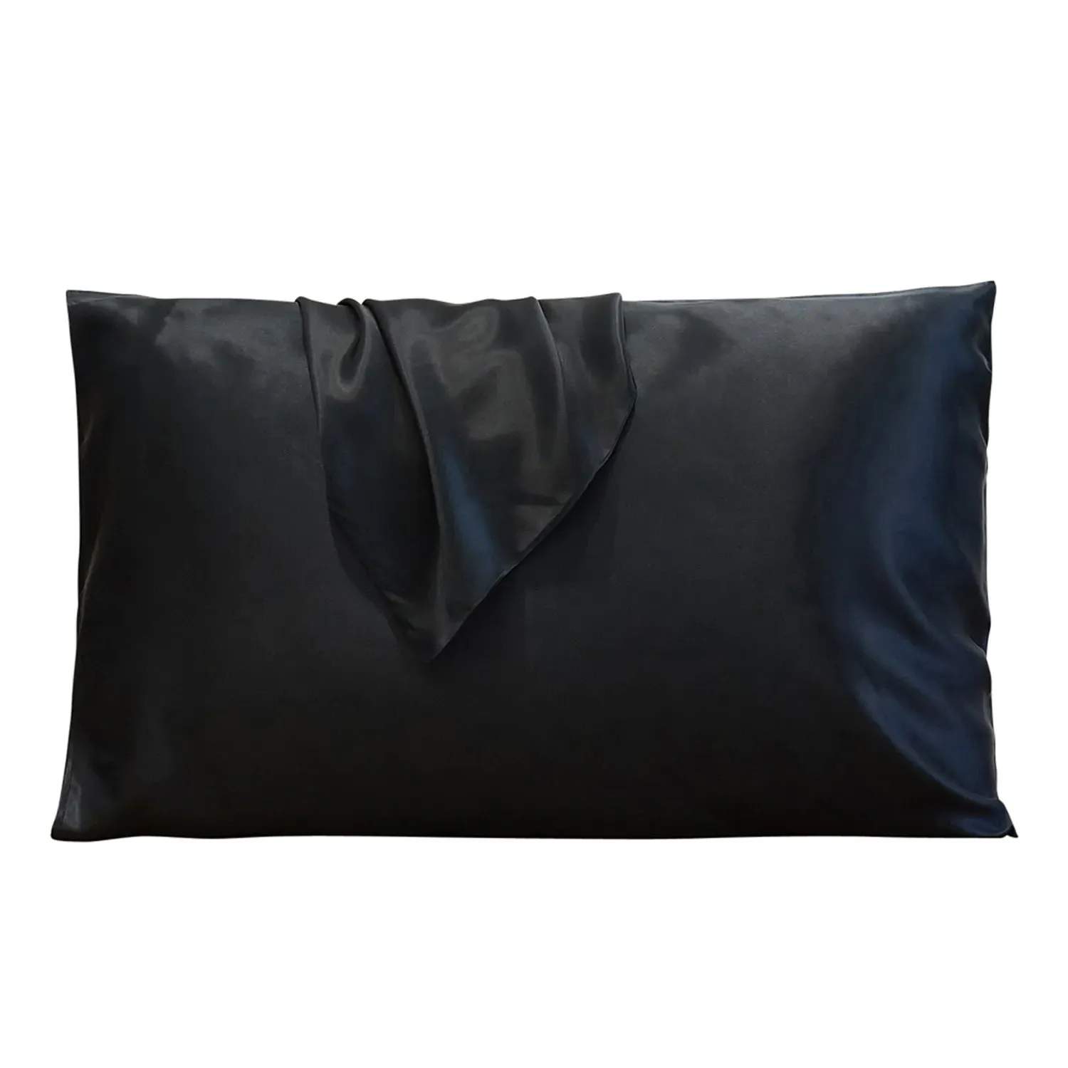Standard Size Pillowcase - Black, Mulberry Silk
