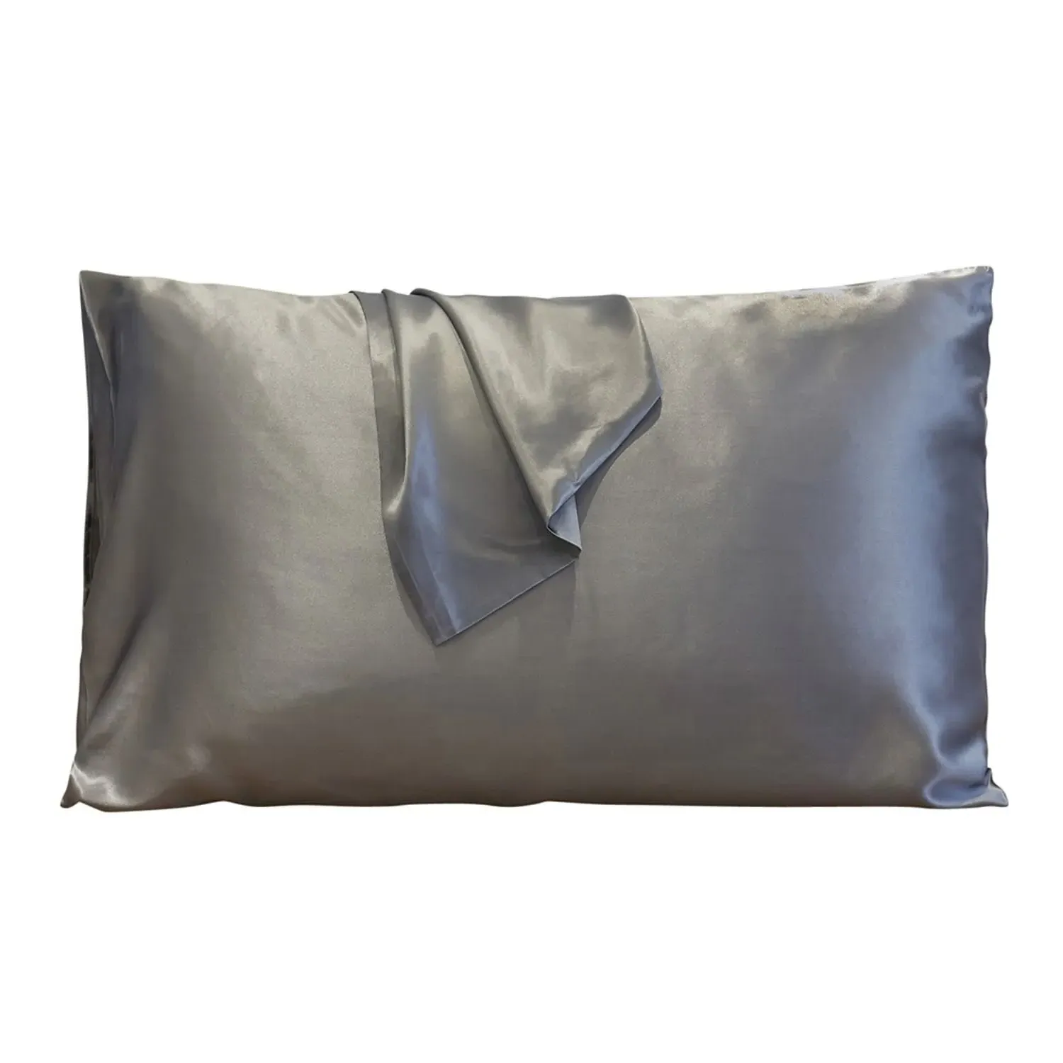 Standard Size Pillowcase - Grey, Mulberry Silk