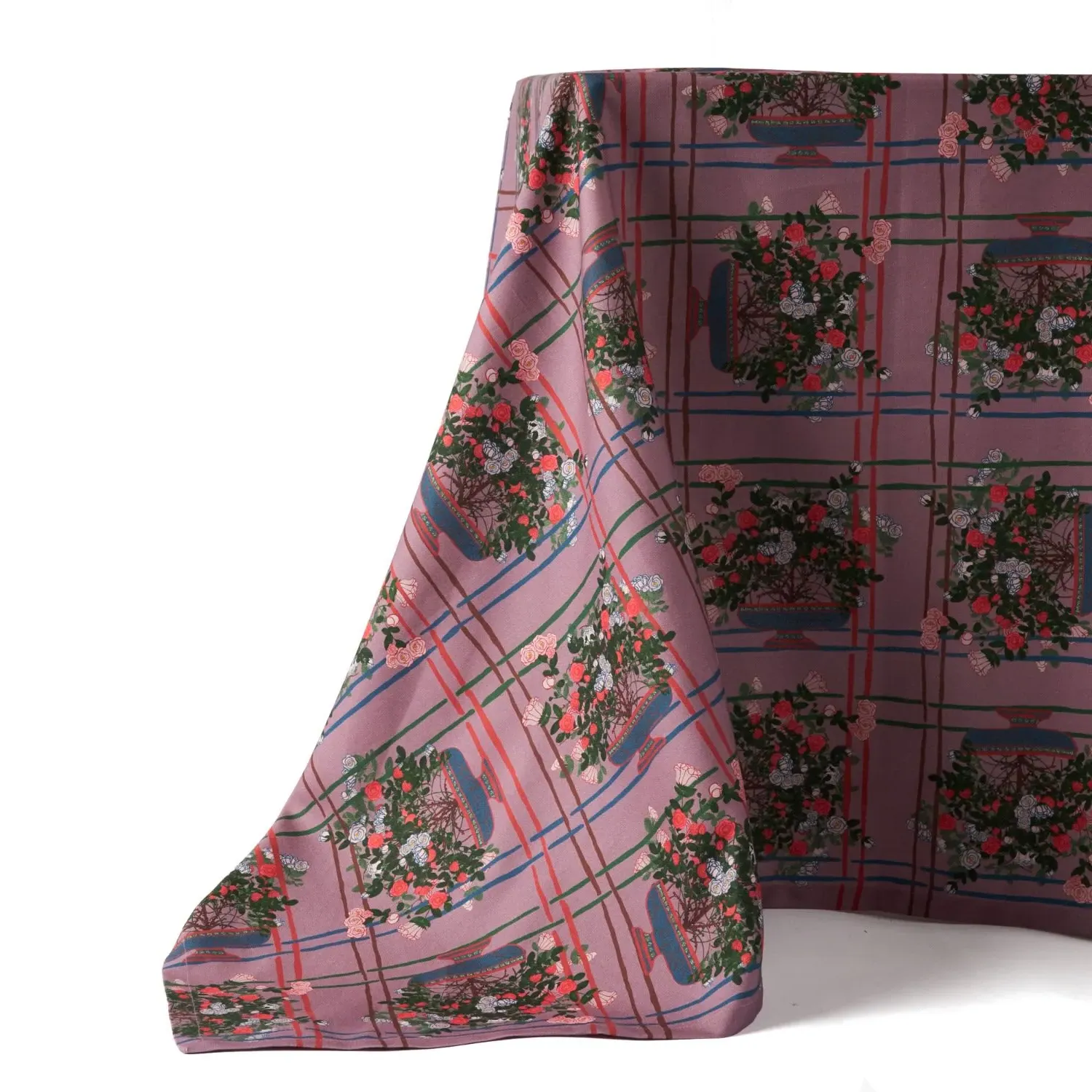 La Vie en Rose Rectangular Tablecloth - Pink, Organic Cotton