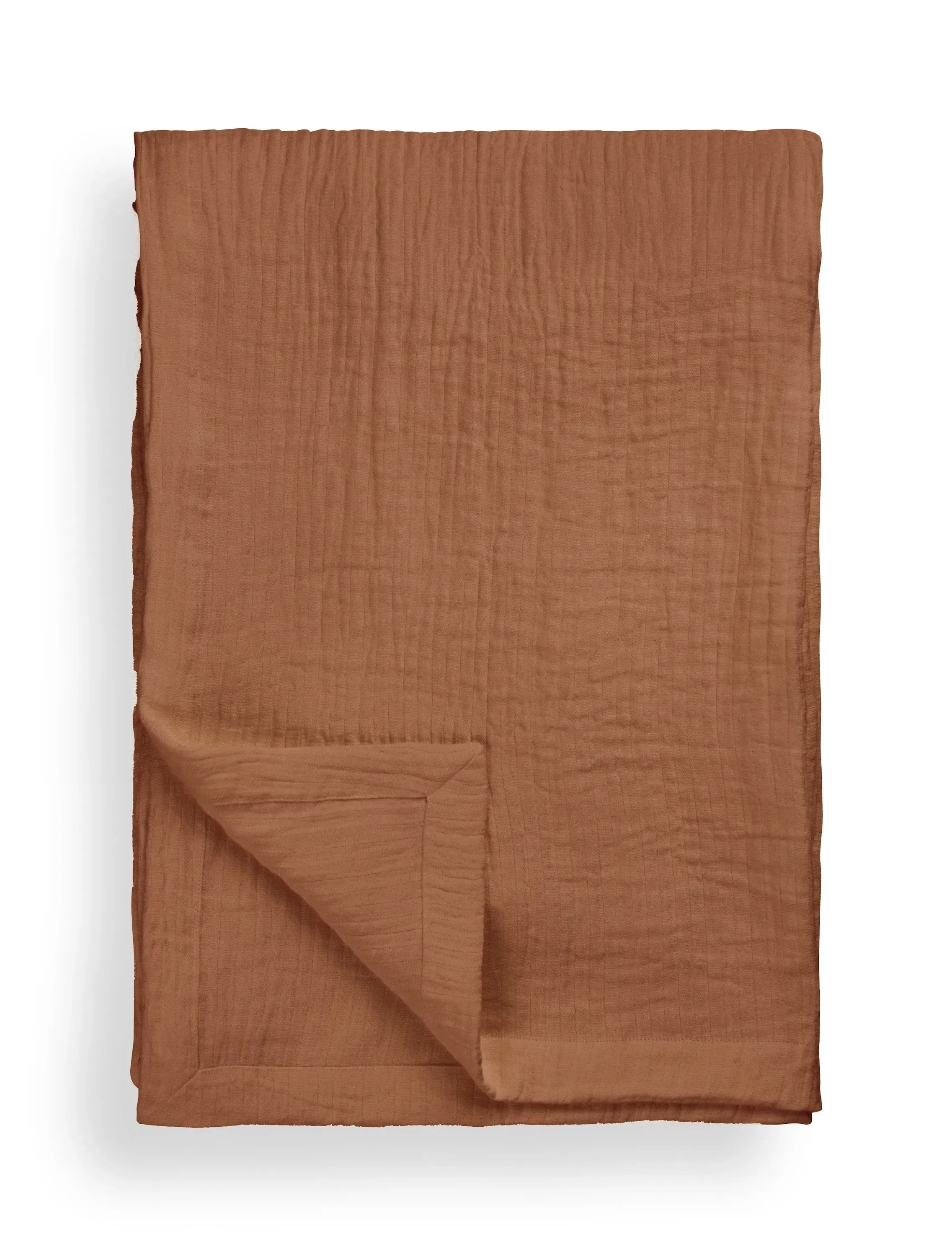 Dale Bed Throw - Red, Linen image