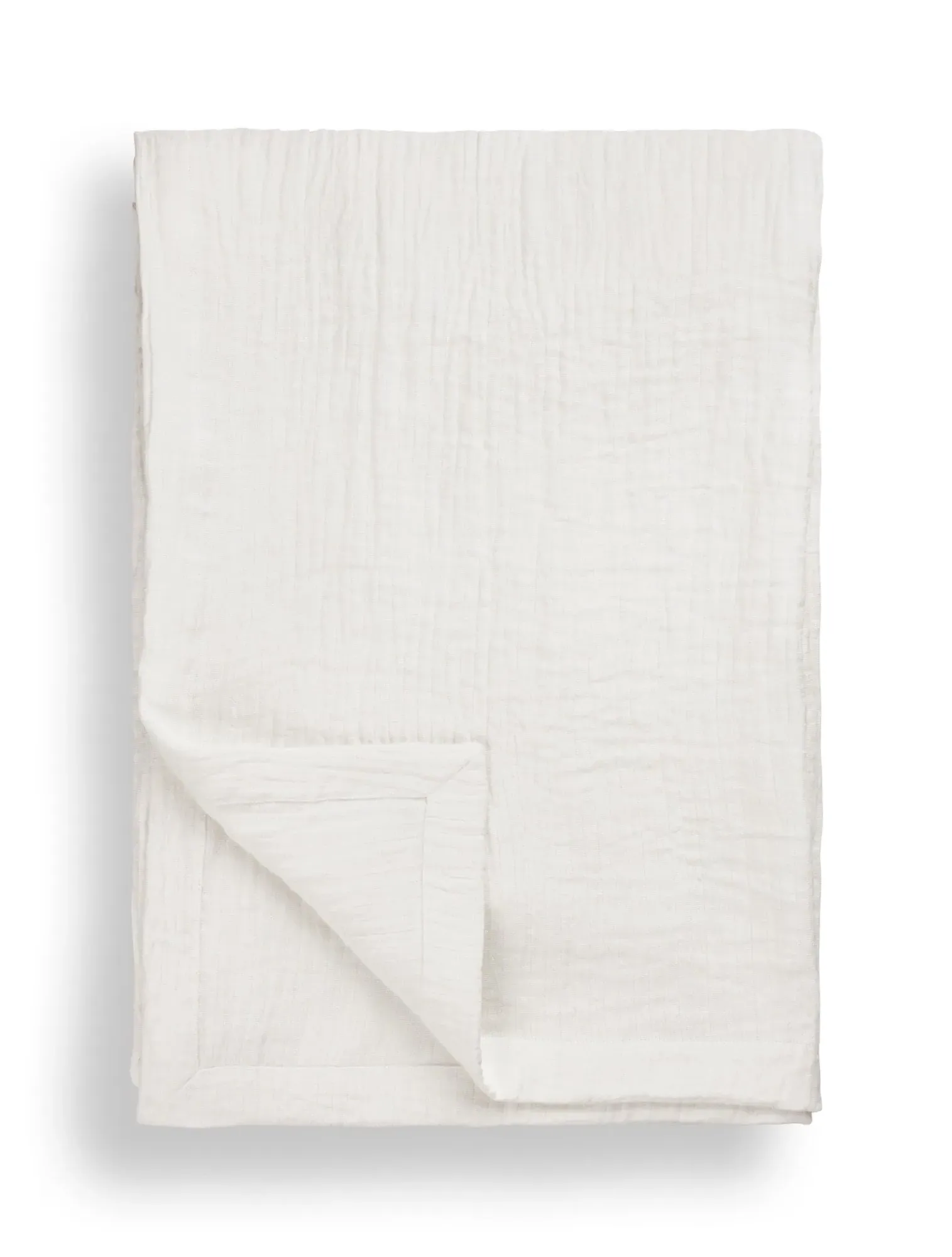 Dale Bed Throw - White, Linen