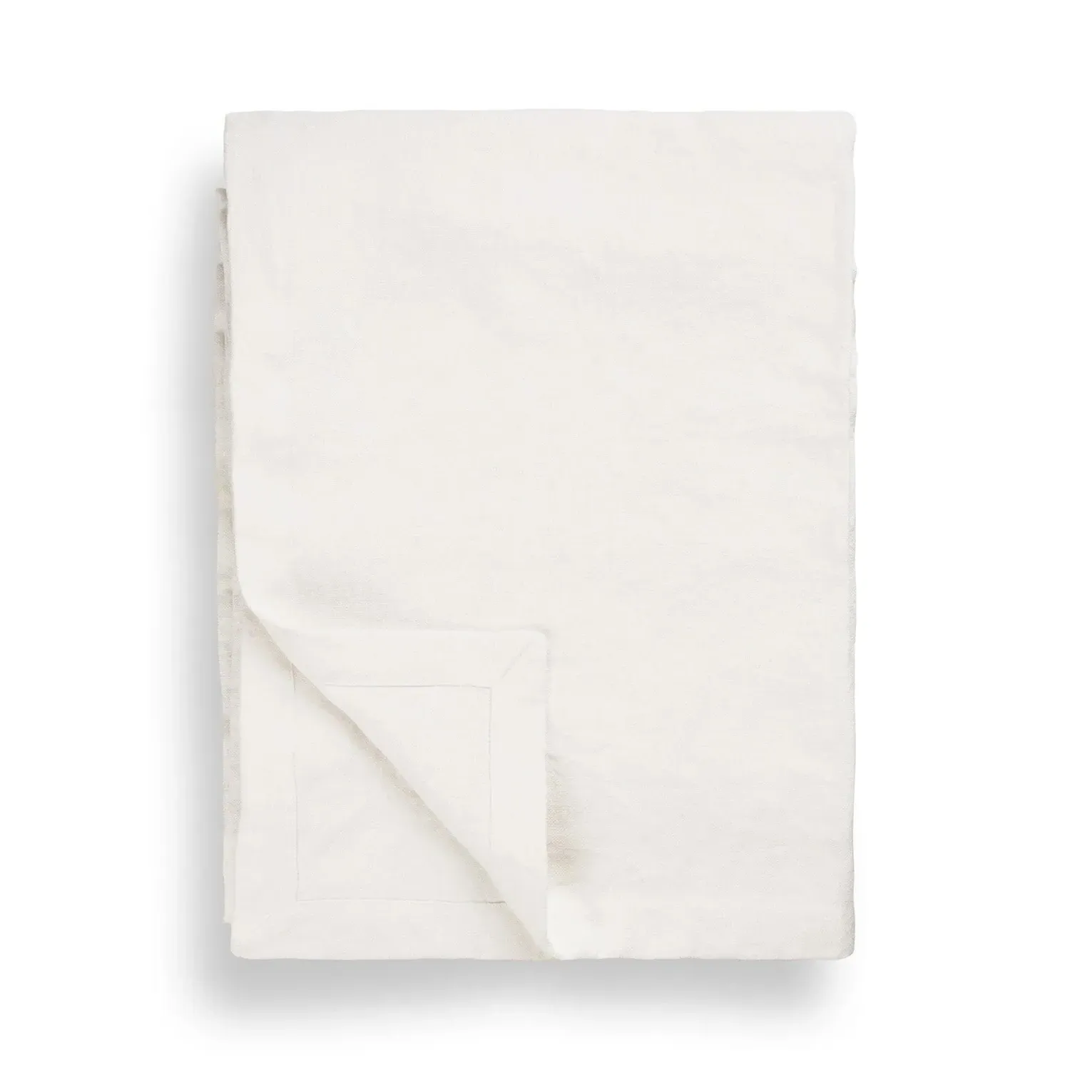 Lee Round Table Cloth - White, Linen image