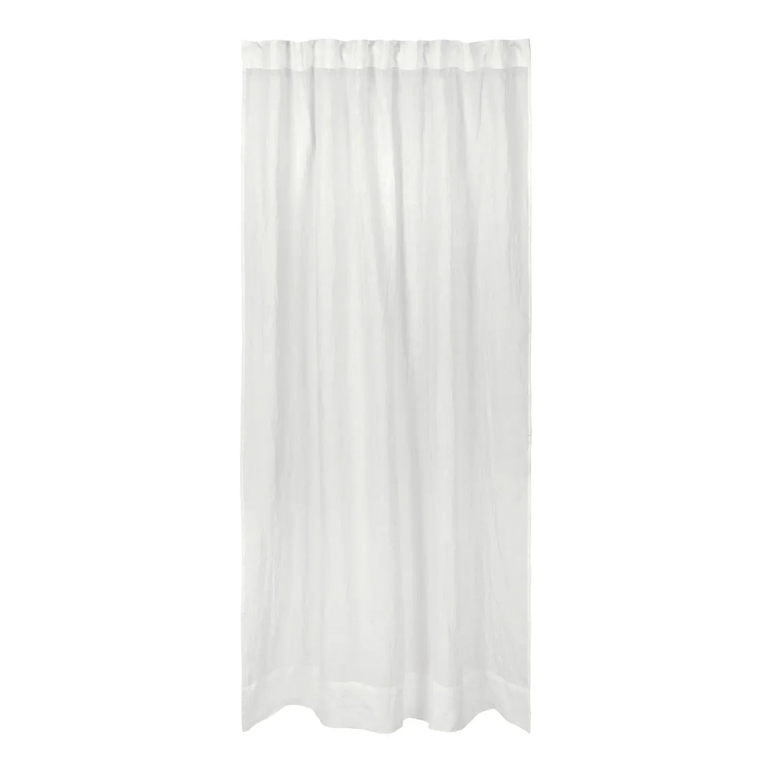 Liv Curtain - White, Linen image