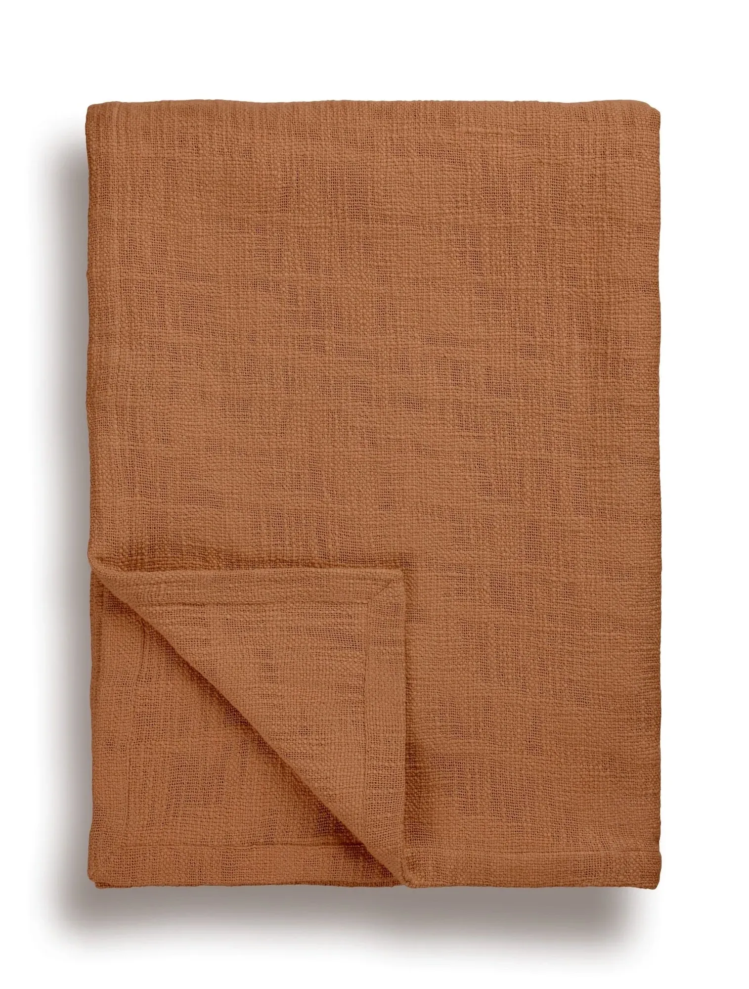 Tate Bed Throw - Rust, Cotton
