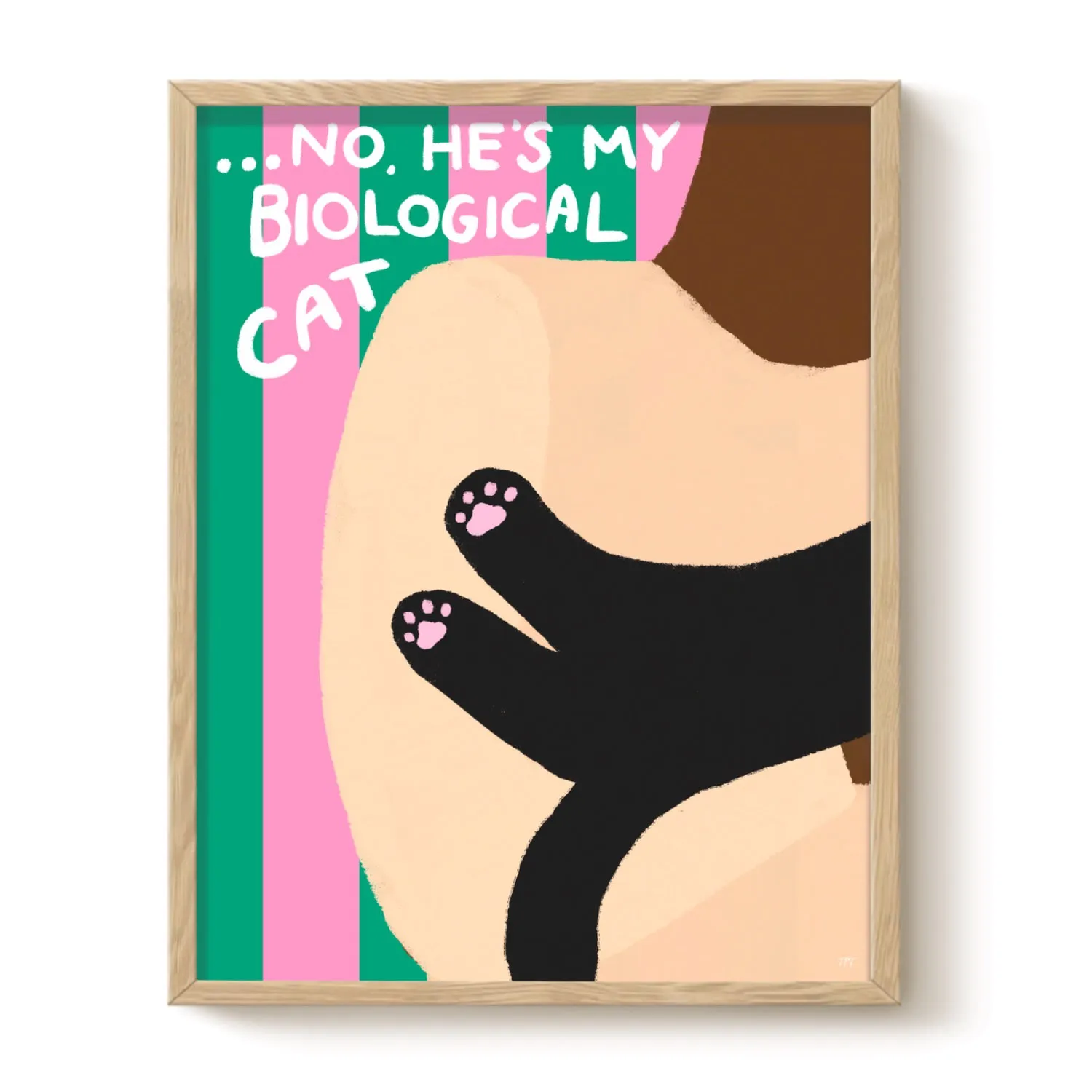Biological Cat A4 Art Print - Matte Paper