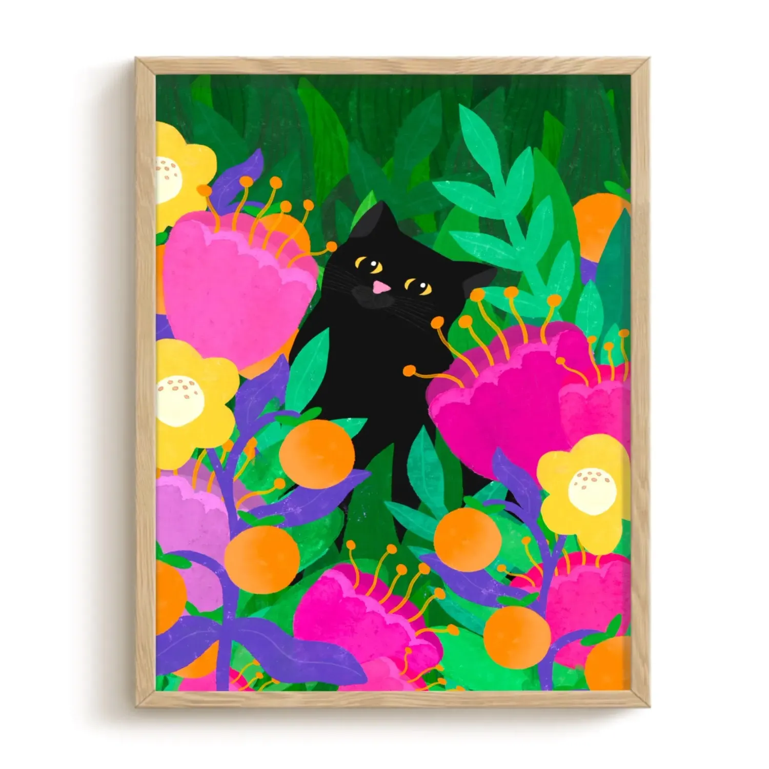 Cat In The Wild A3 Art Print - Matte Paper