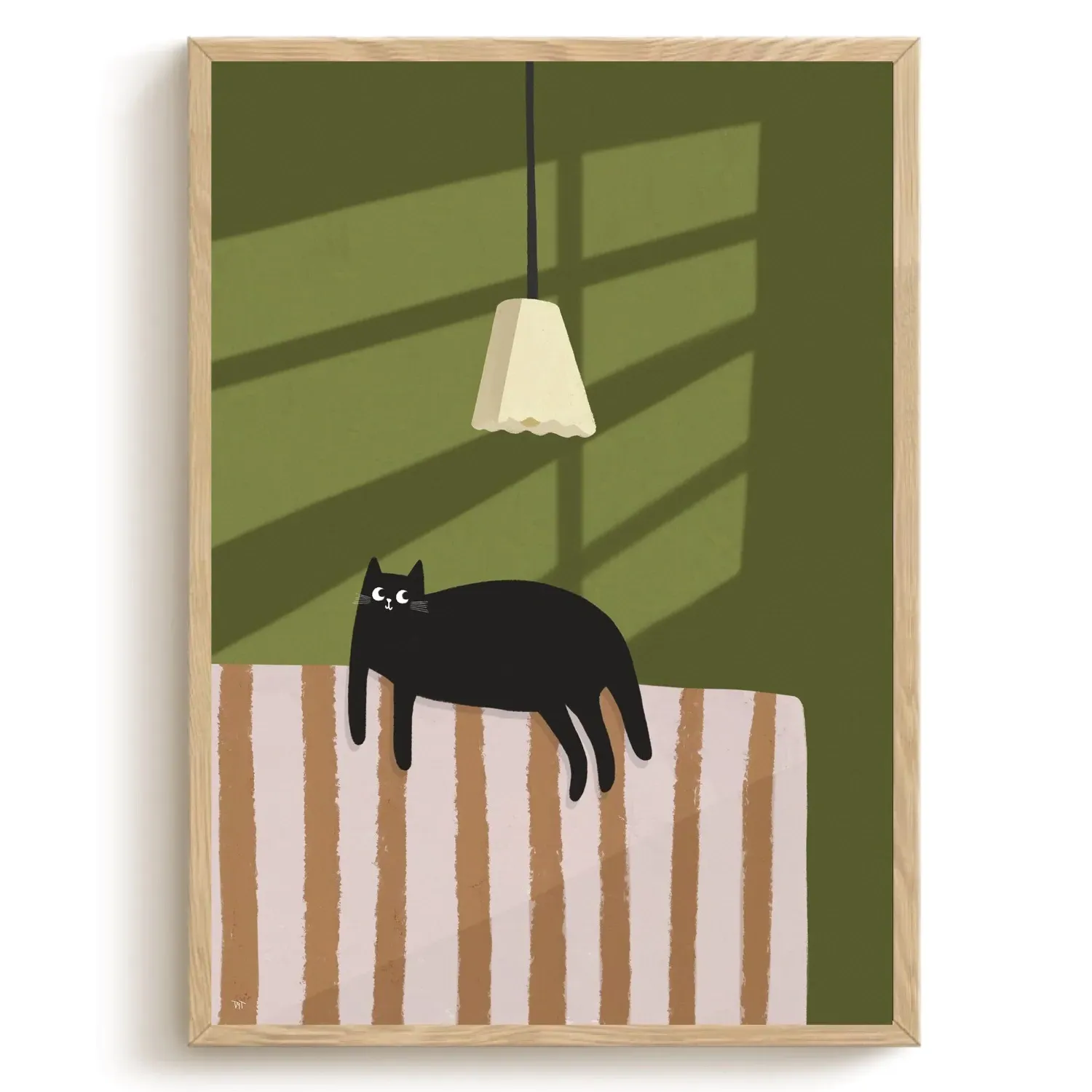 Sunlight Cat A3 Art Print - 297 x 420mm