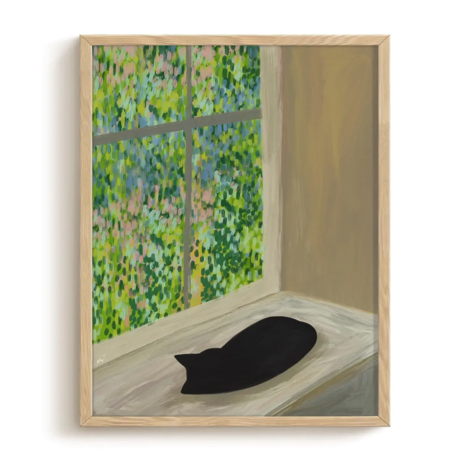 Window Nap Cat A3 Art Print - Matte Paper