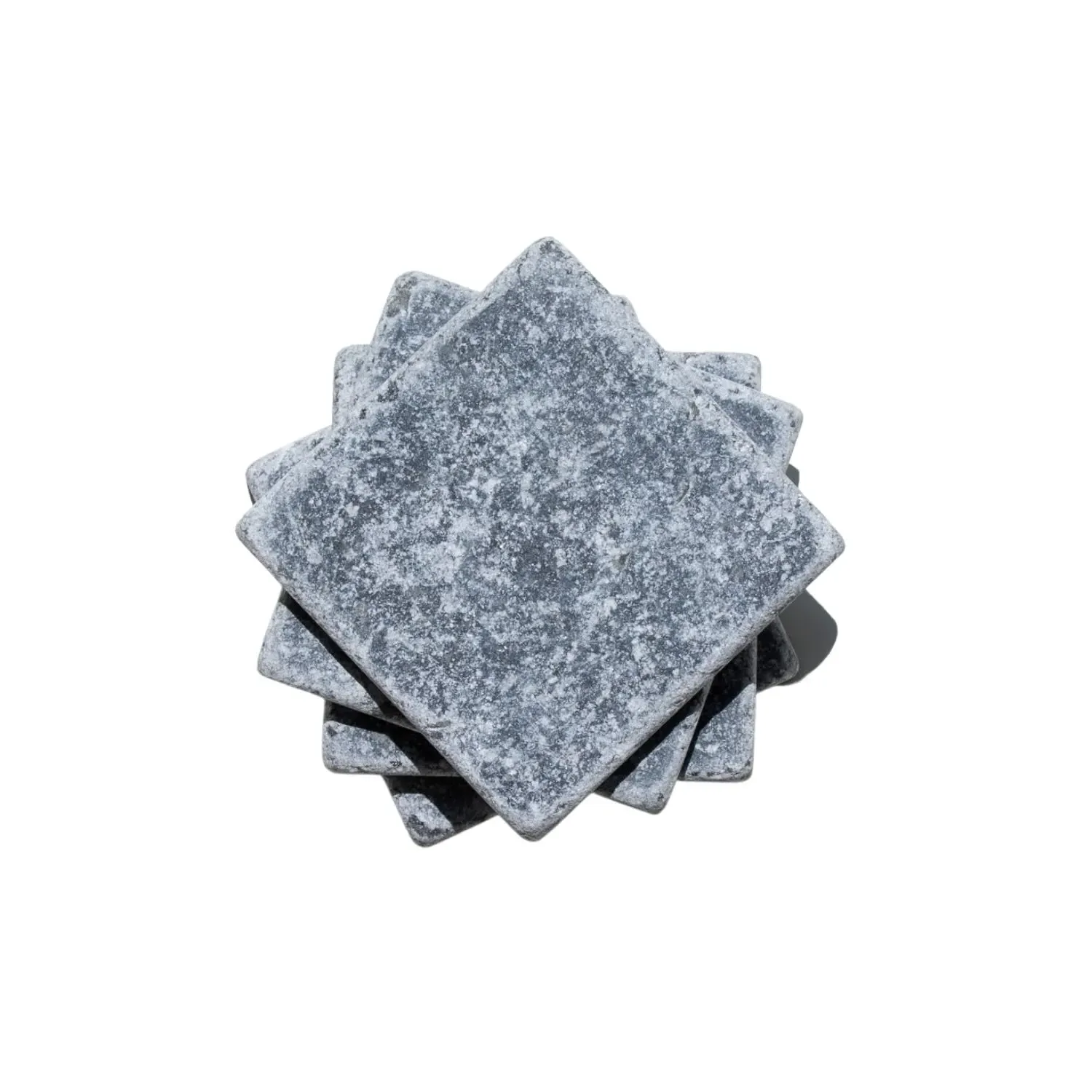 Ash Marble Coaster Set - Grey