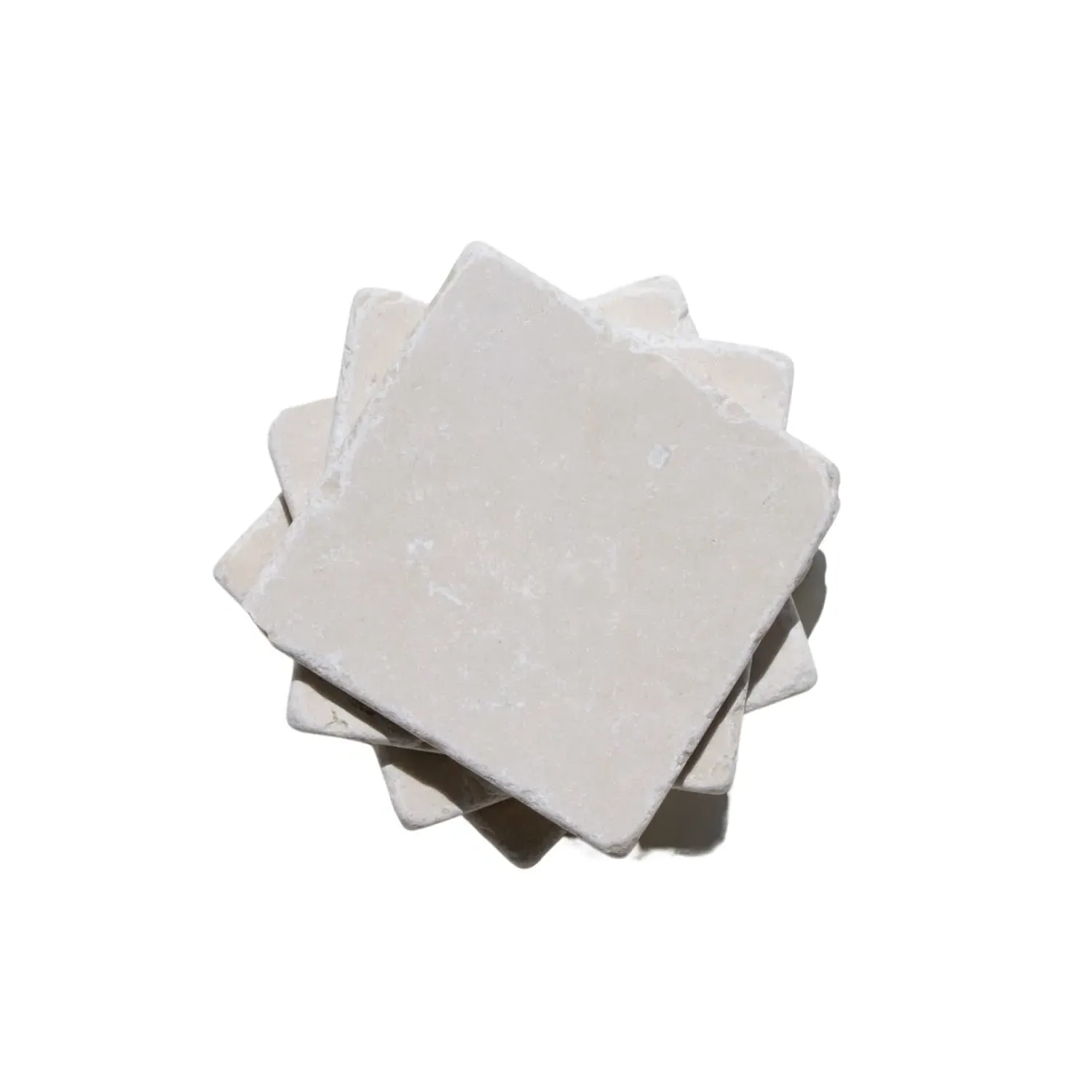 Roman Marble Coaster Set - White