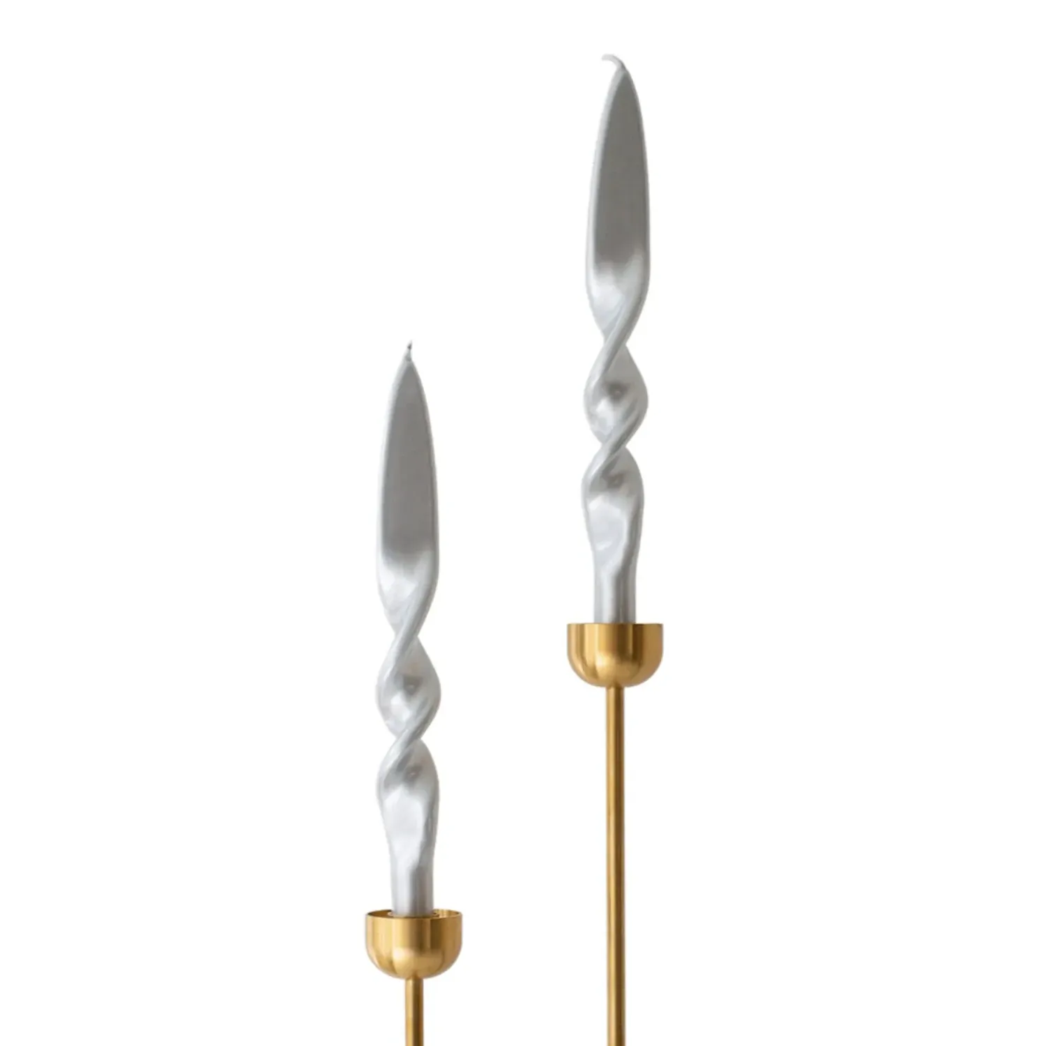 Taper Candle Set - Silver