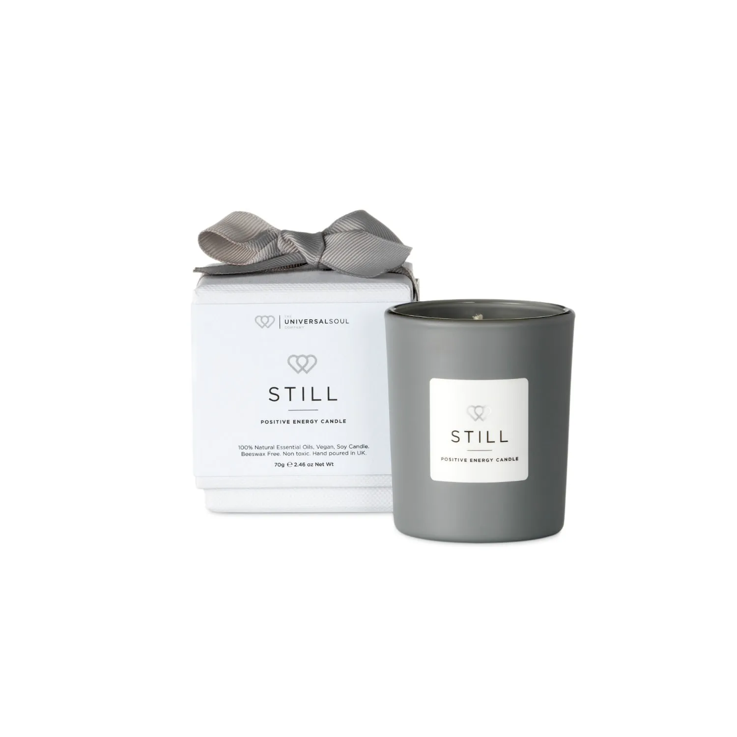 Positive Energy Mini Candle - Grey, Soy Blend