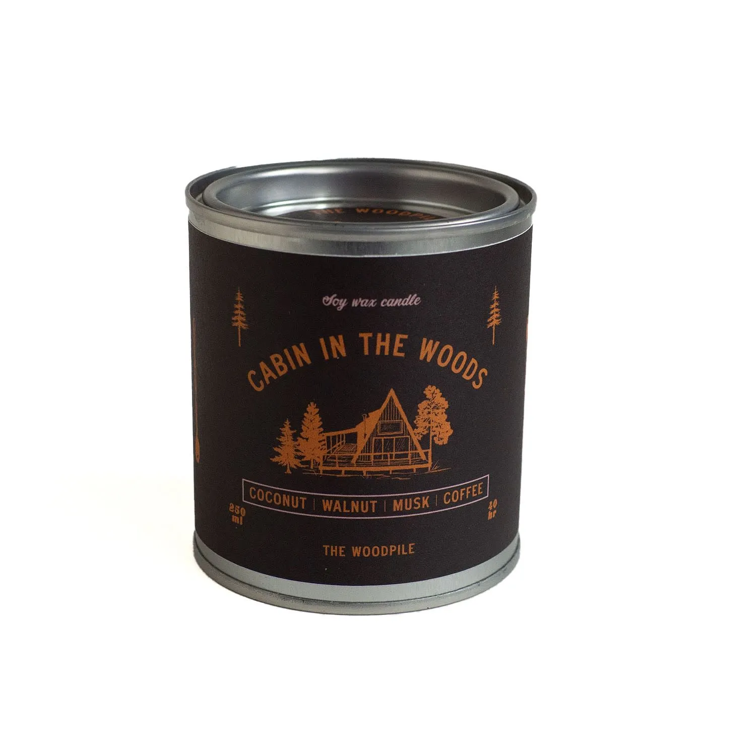 Cabin In The Woods Scented Candle - Brown, Soy Wax image