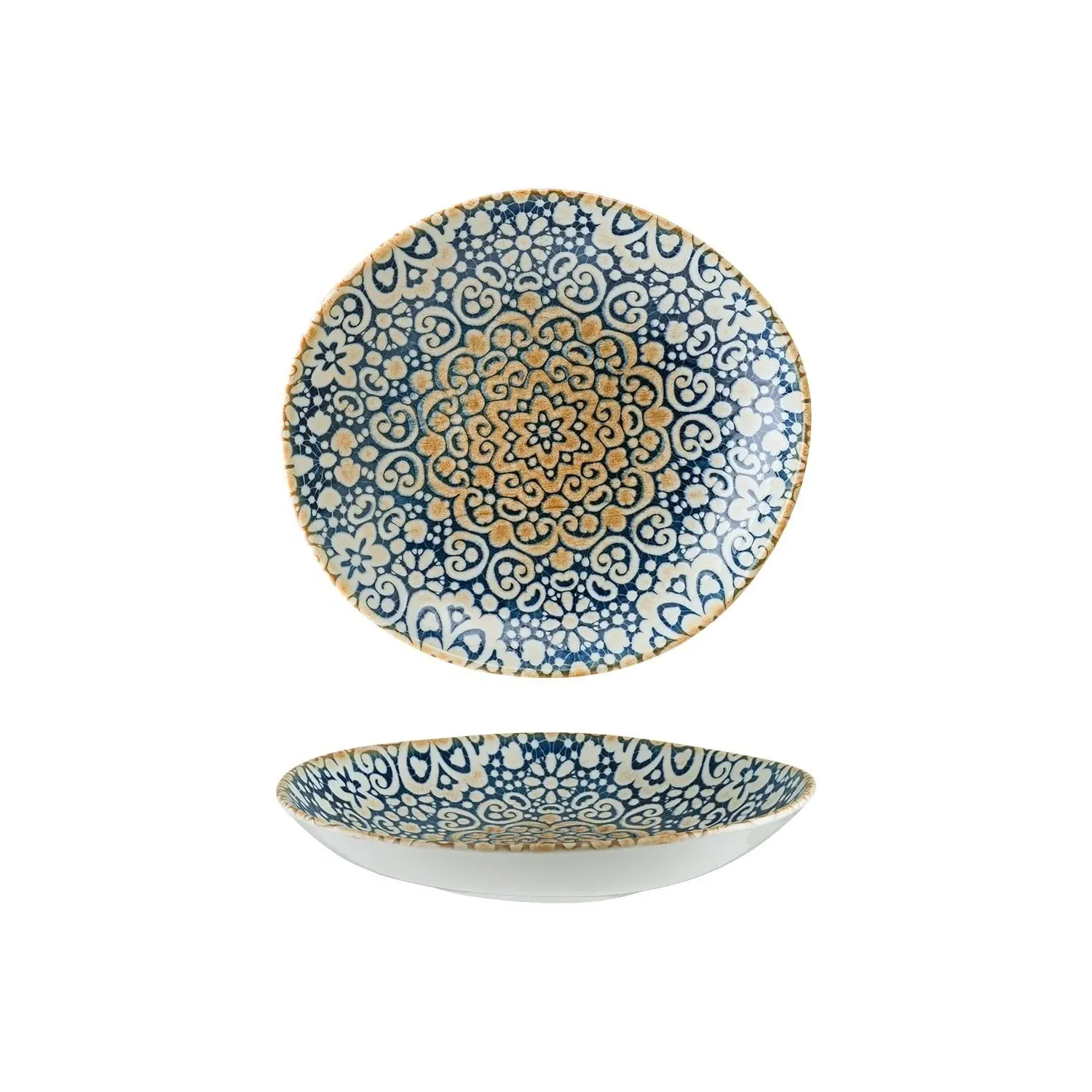 Alhambra Organic Decorated Porcelain Bowl