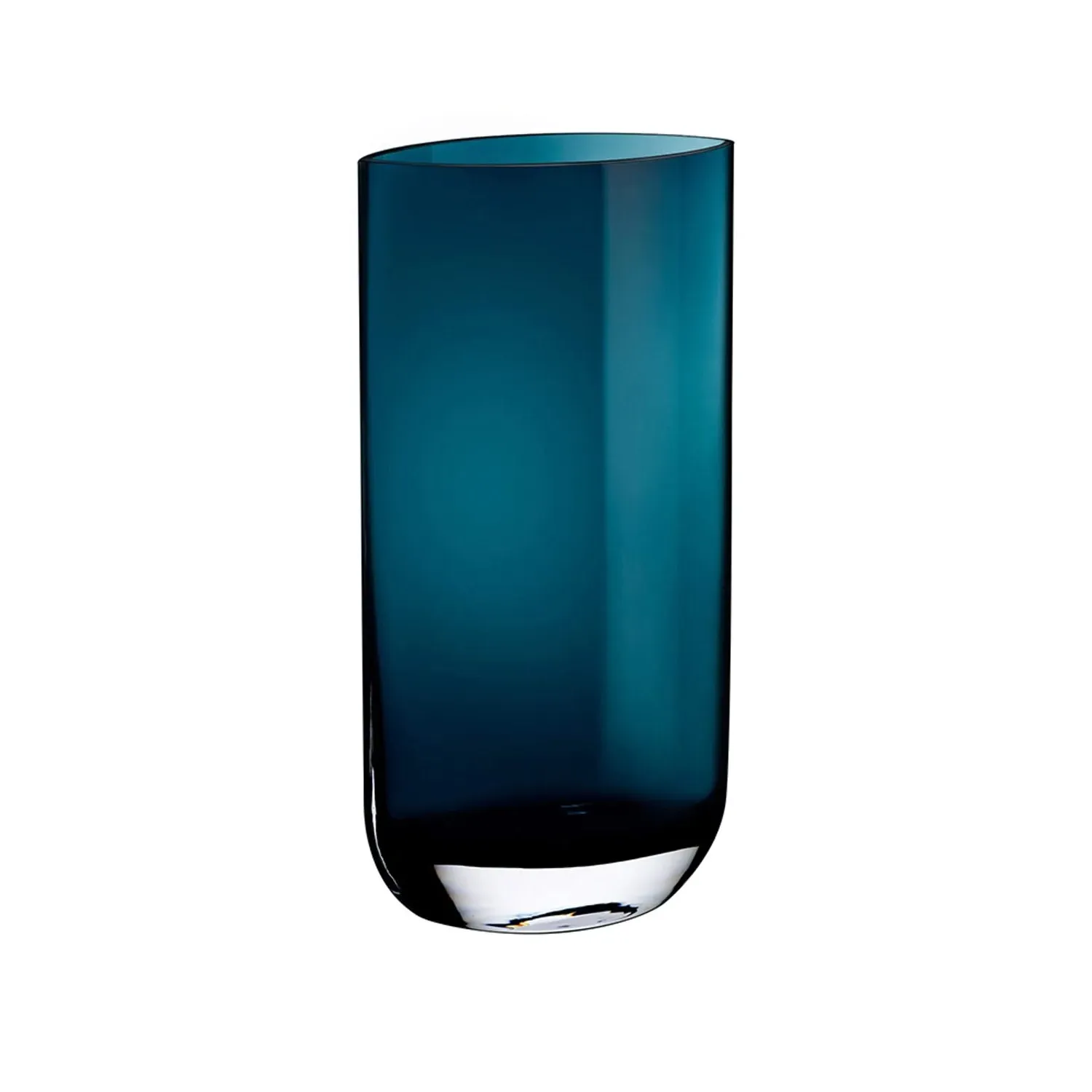 Blade Tall Vase - Blue, Lead Free Crystal image