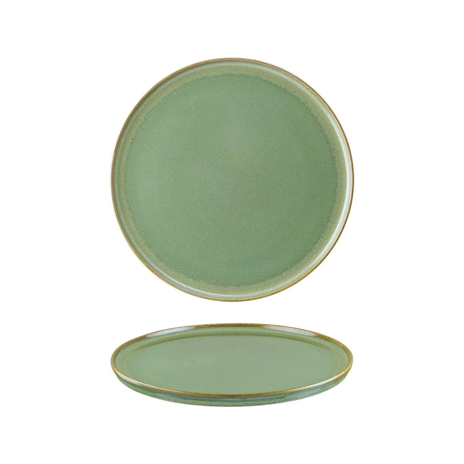 Sage Round Dinner Plate - Green, Porcelain image