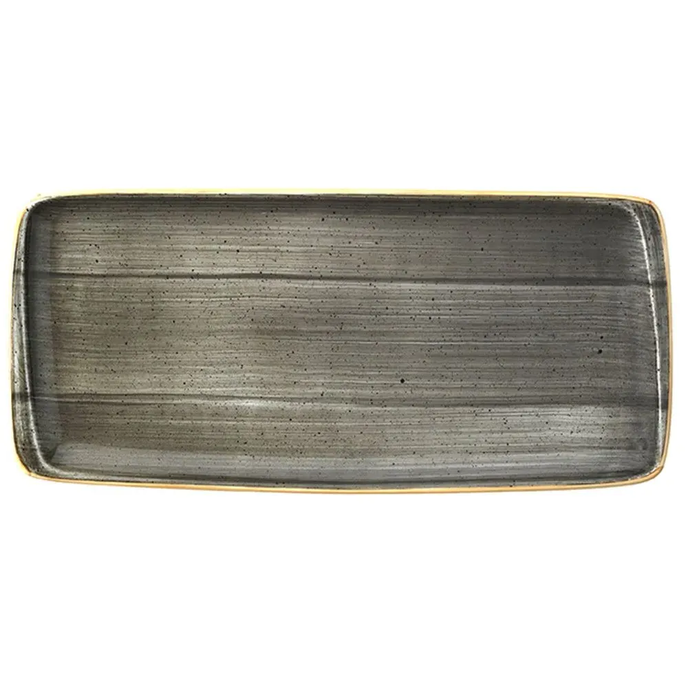 Space Rectangular Platter - Grey, Porcelain