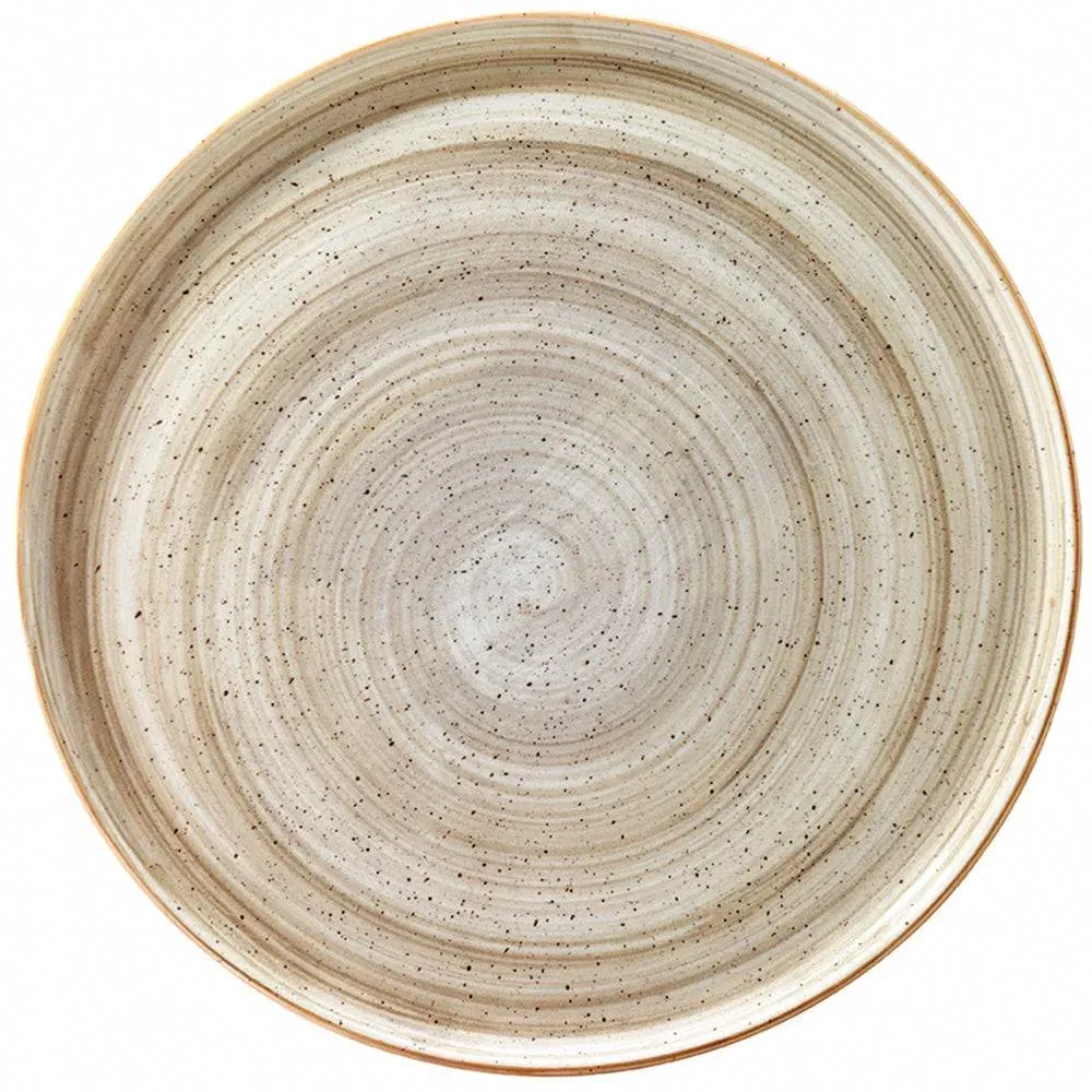 Terrain Round Platter - Brown, Porcelain image