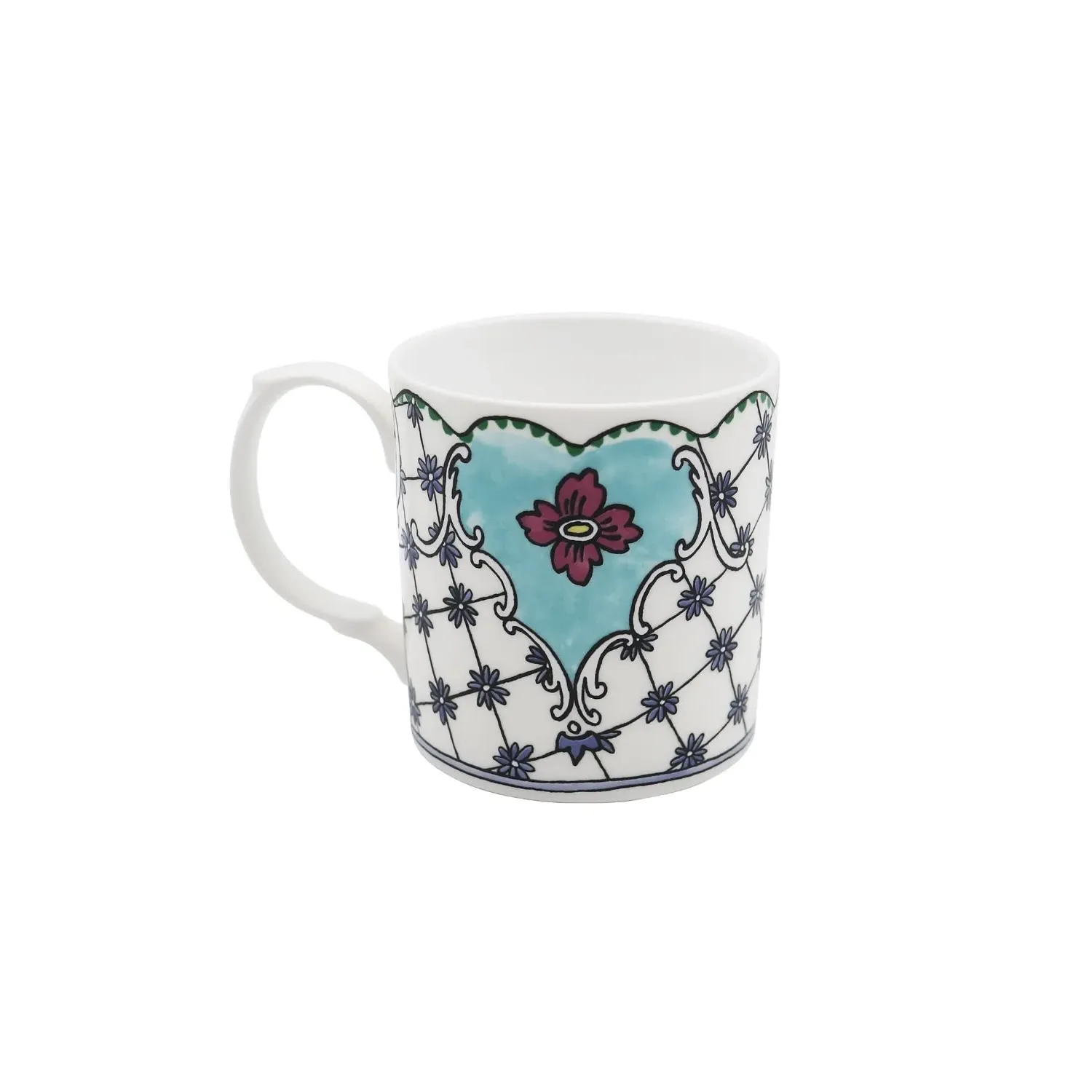 Always Daphne Mug - Brown/White, Fine Bone China image