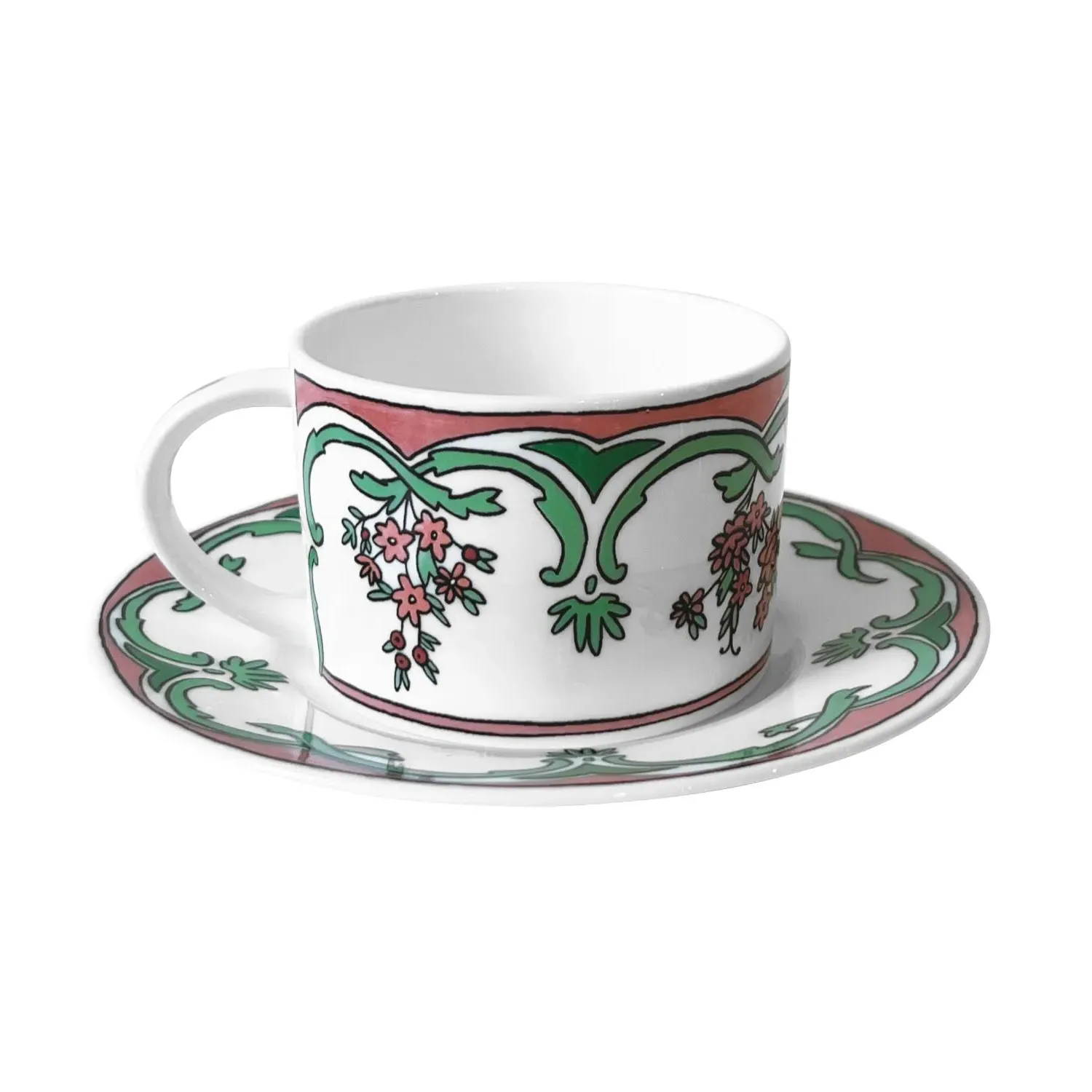 Always Marie Cup & Saucer - Green