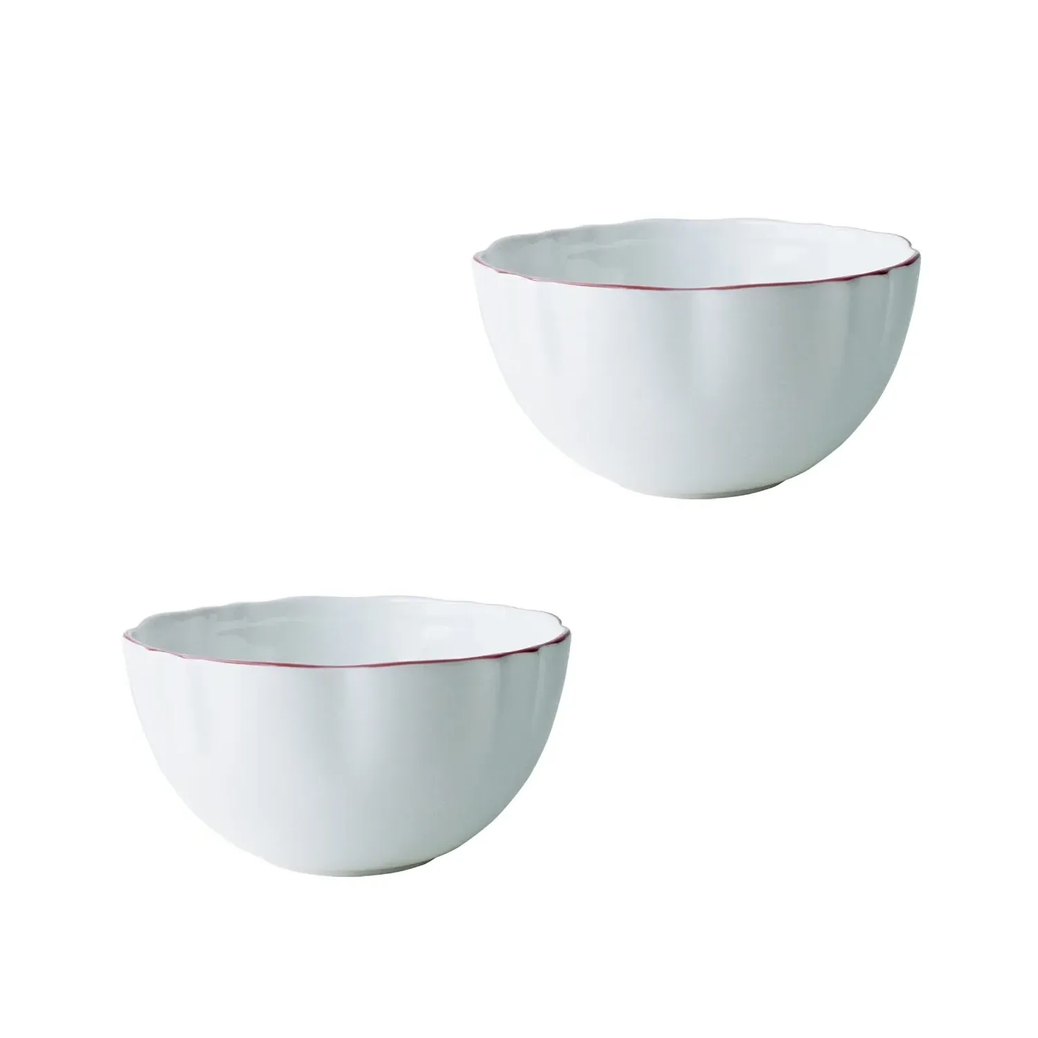 Amelie Roseate Set of Two Fruit & Nut Bowls - Brown image