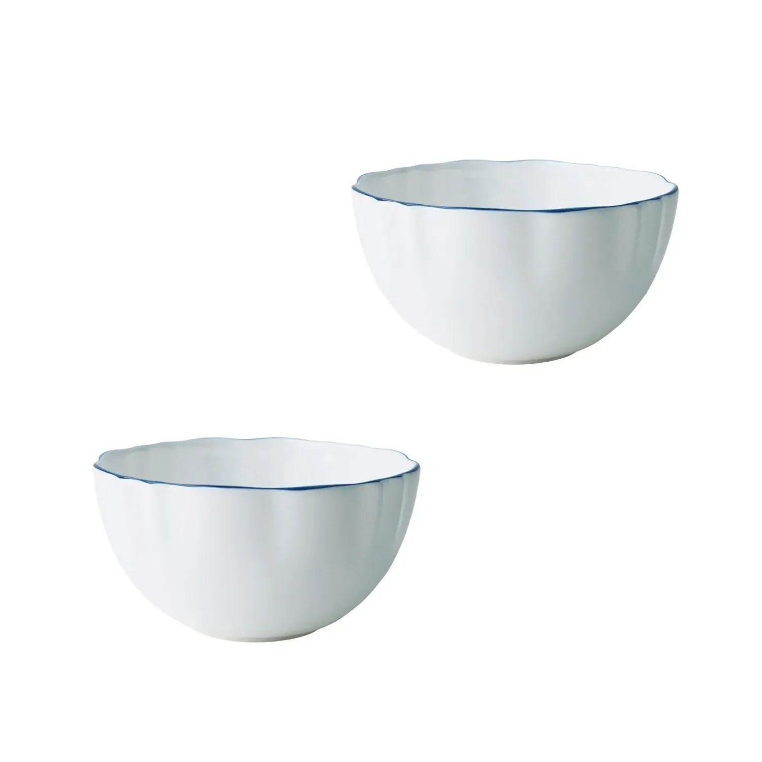 Amelie Set of Two Fruit & Nut Bowls - Royal Blue