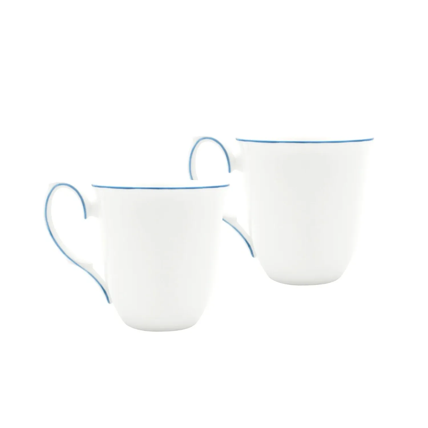 Amelie Set of Two Mugs - Royal Blue, Fine Bone China