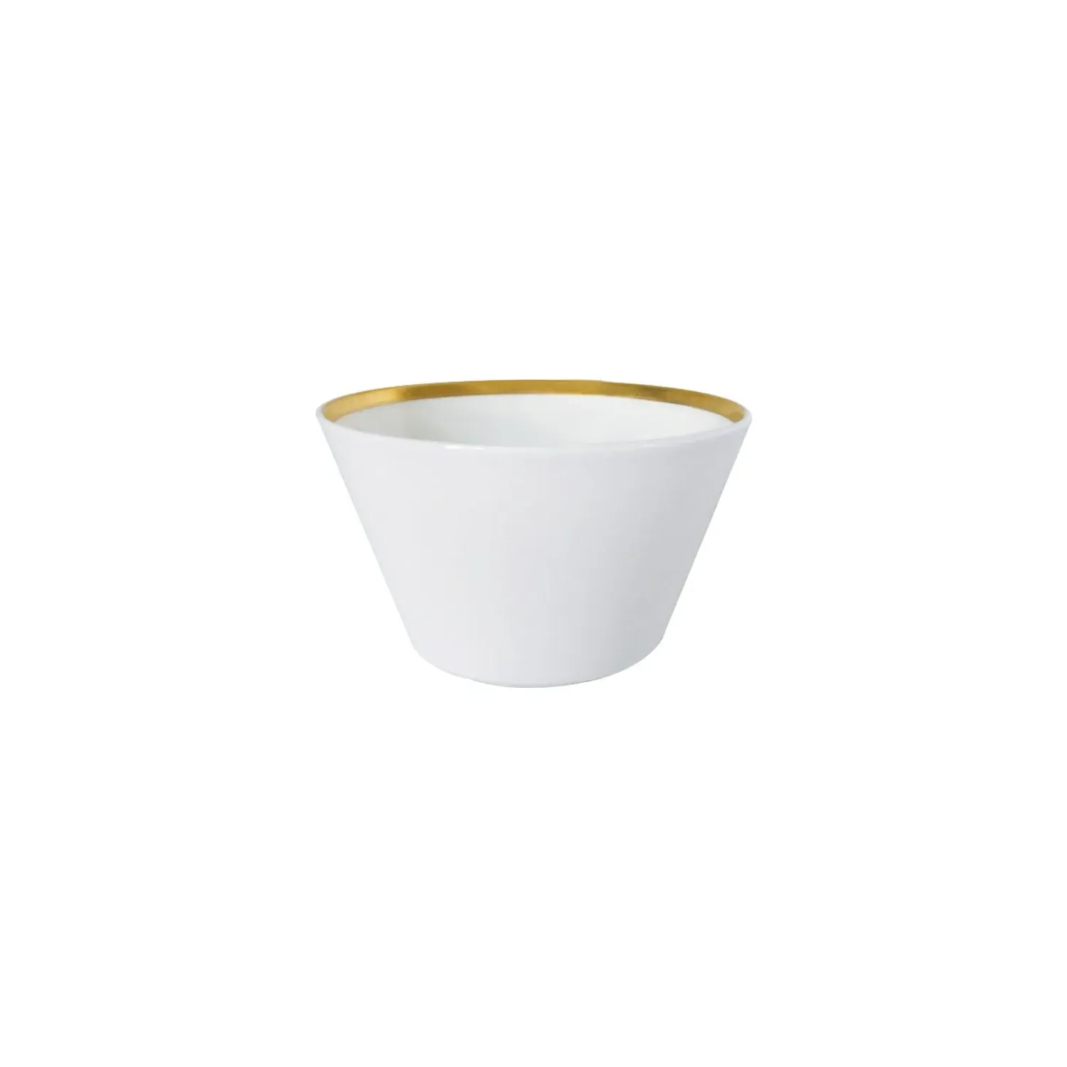 Golden Edge Fruit & Nut Bowl - White, Fine Bone China image