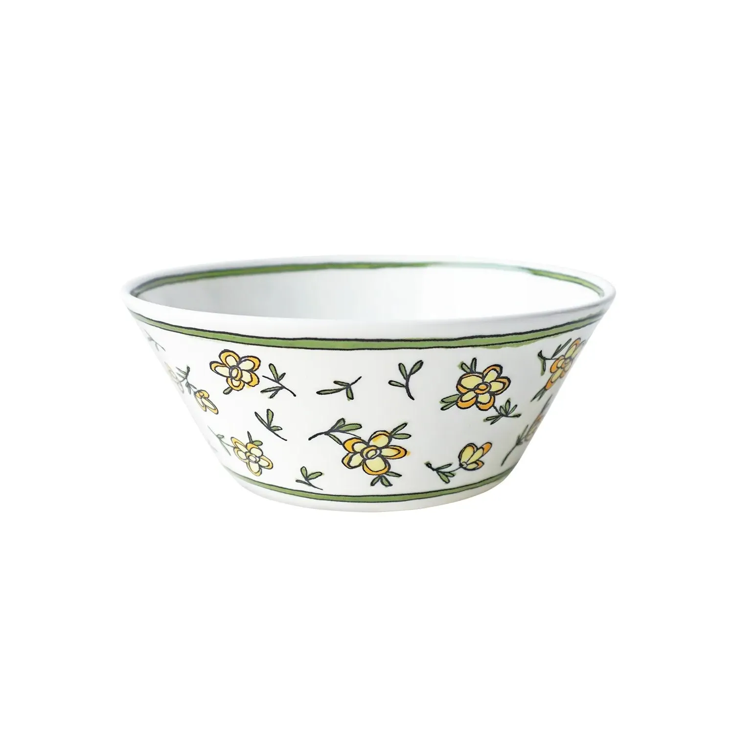 H.daisy Chain Cereal Bowl - White, Fine Bone China