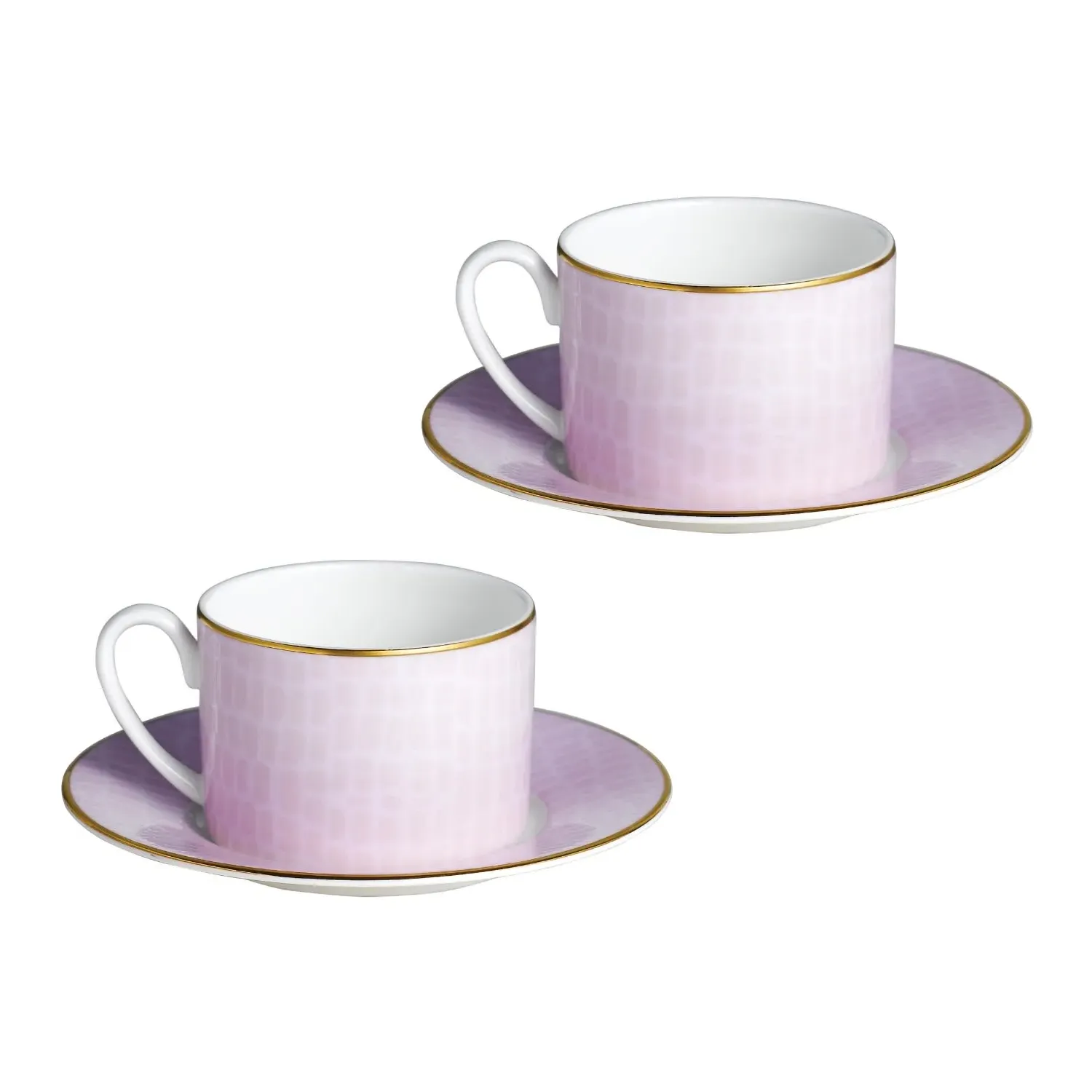 Layla Set of Two Cups and Saucers - Fine Bone China