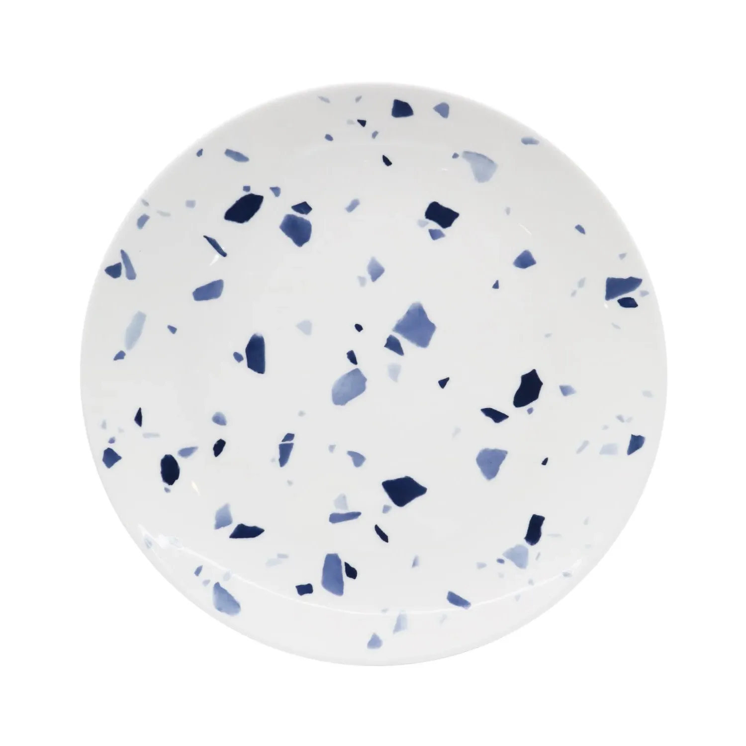 Terrazzo Azzurro Dinner Plate - White, Fine Bone China image