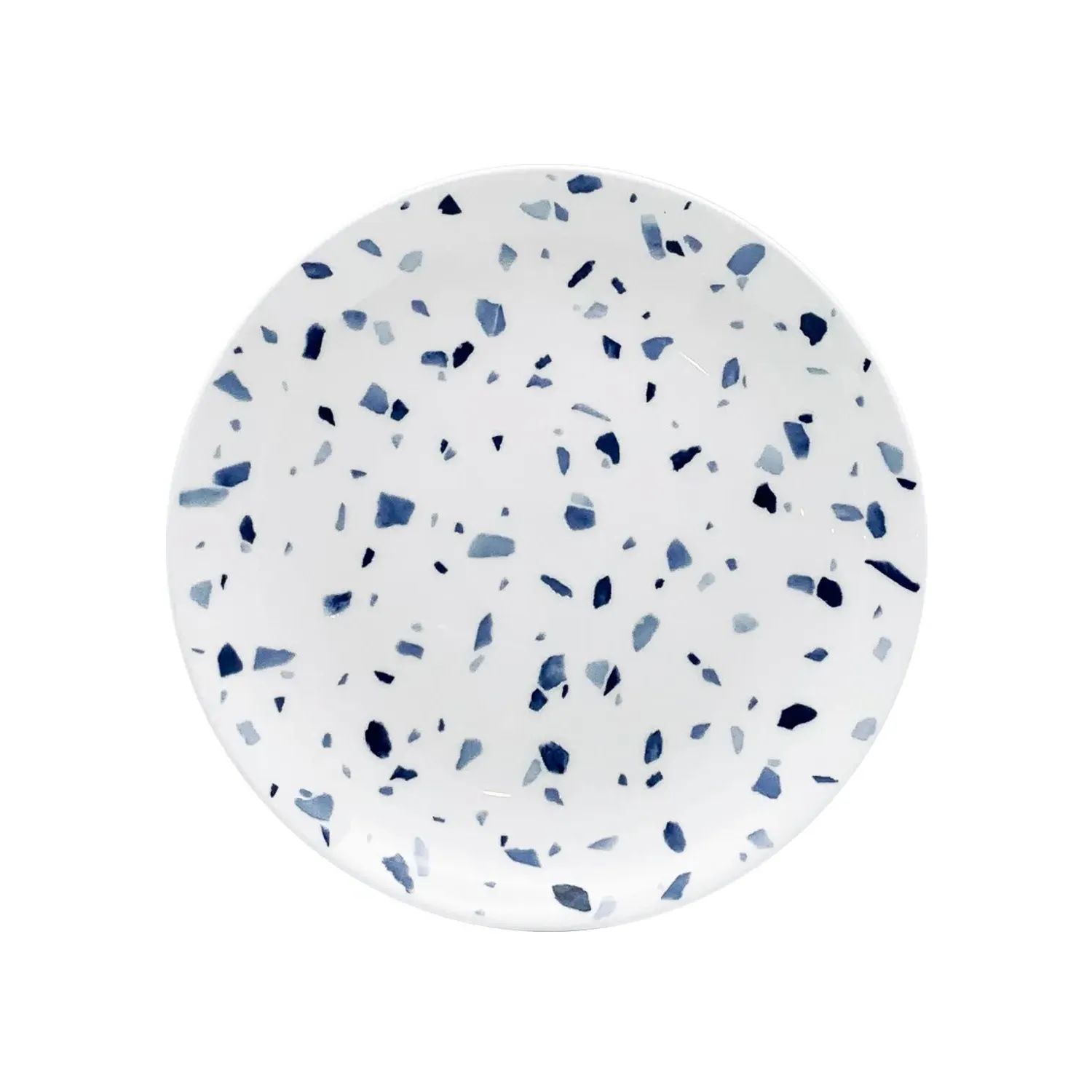 Terrazzo Azzurro Medium Plates Set of 2 - White image