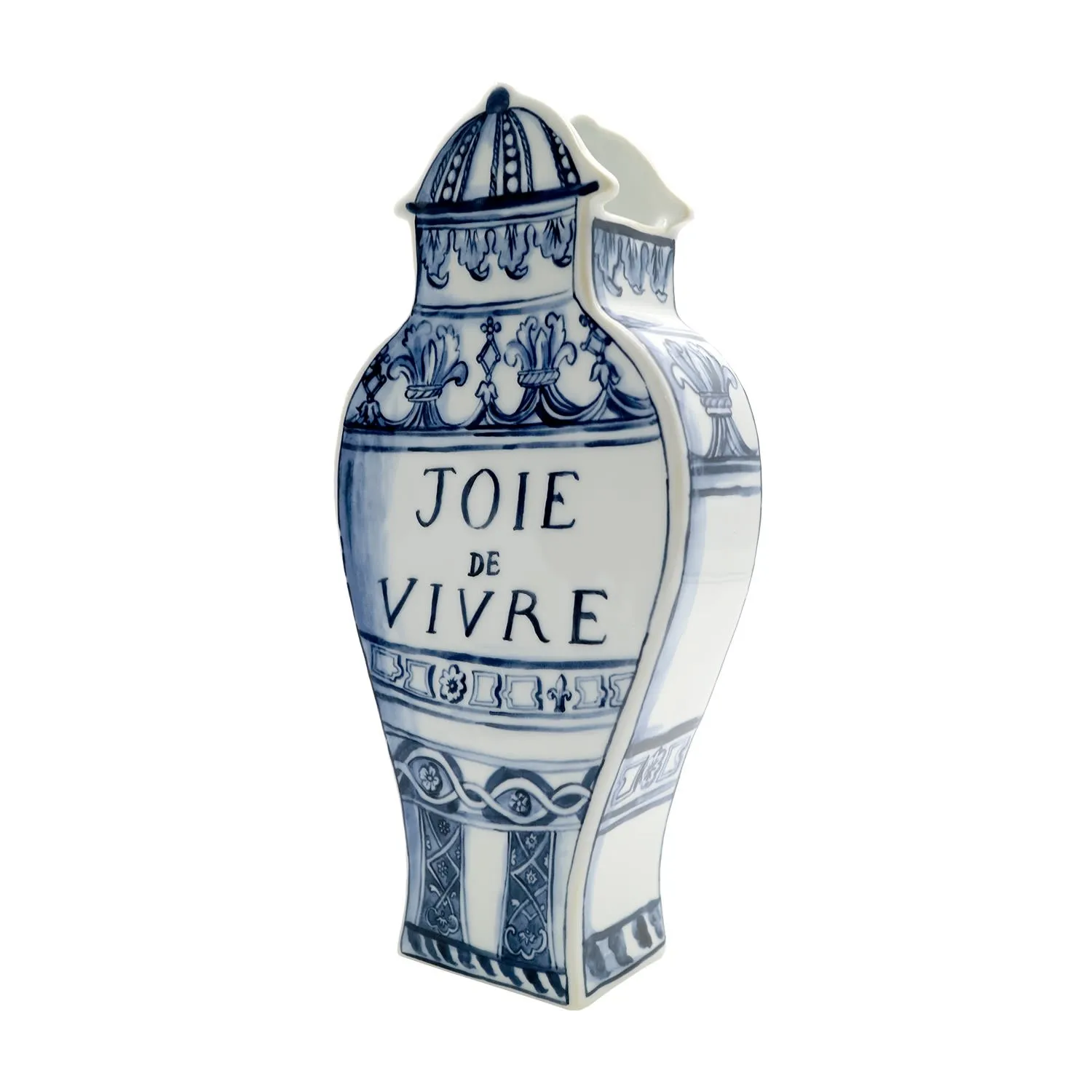 Well Versed Joie Vase - Blue, Porcelain