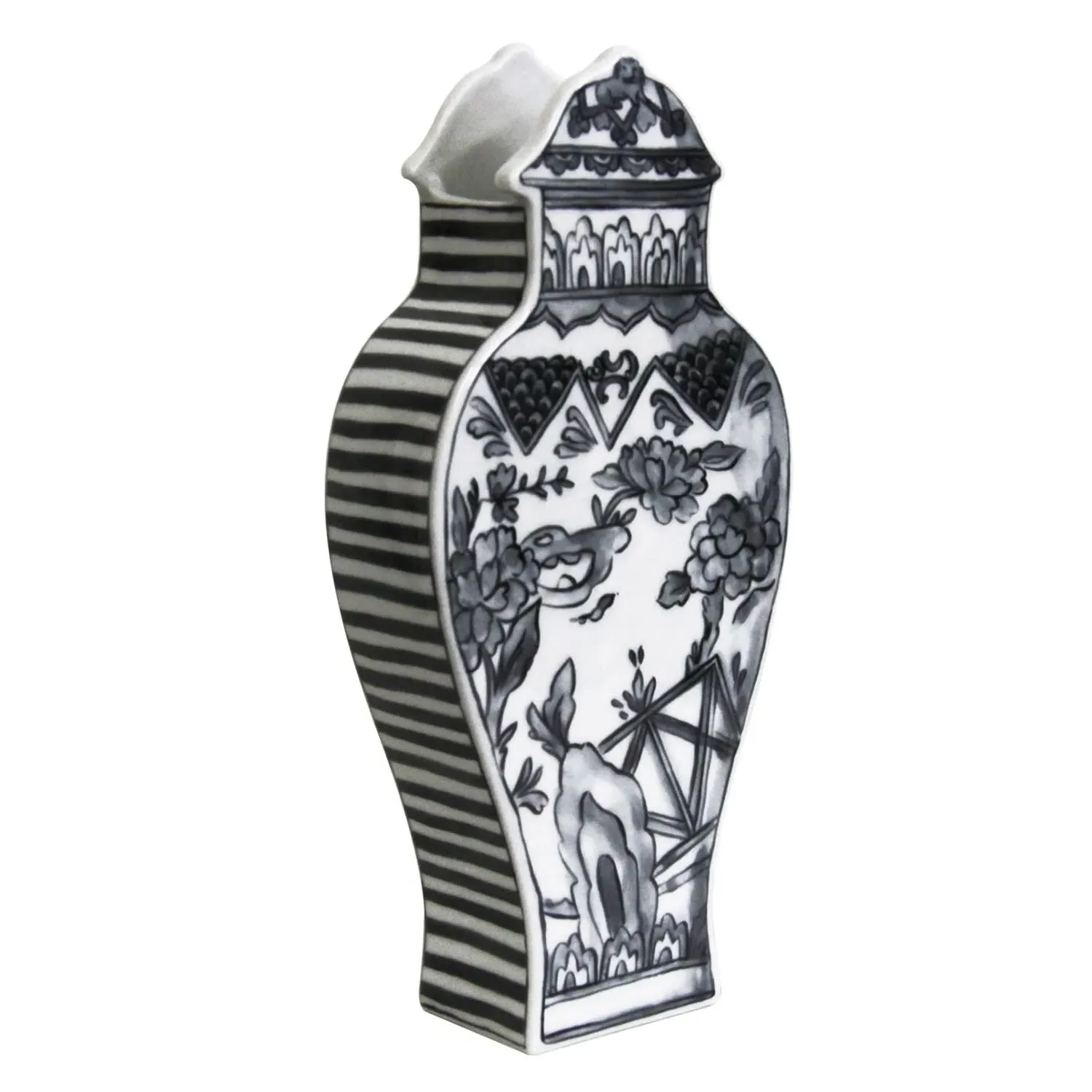 Well Versed Large Vase - Grey, Porcelain