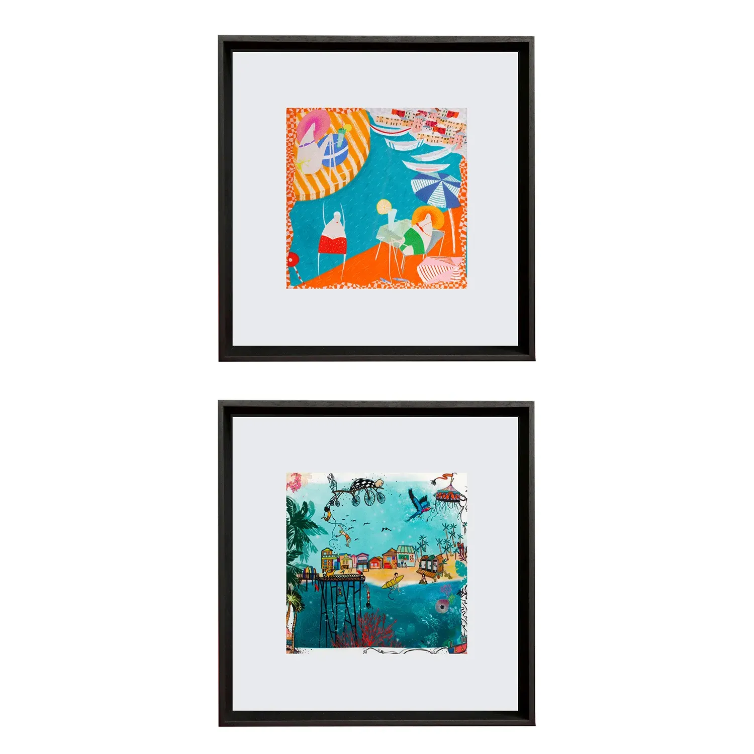 Amalfi And Hawaii Frame Set - Wooden image