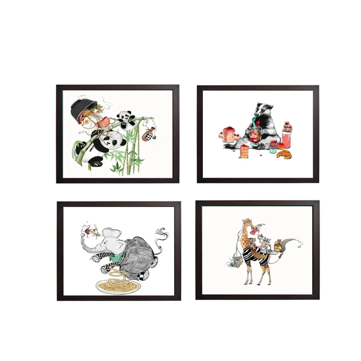 Mamma Mia 4-Piece Wall Art Set - Red image